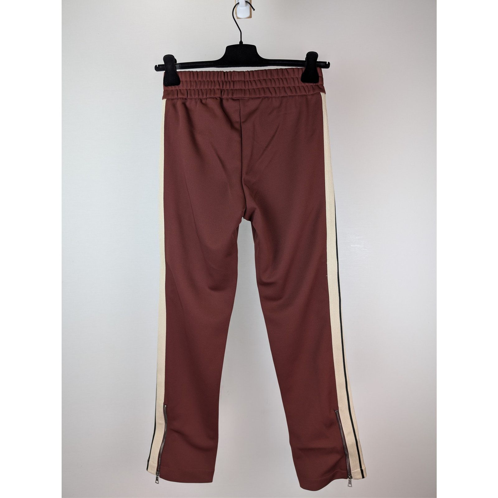 Palm Angels o1rshd1 Classic Logo Track Pants in Burgundy / Off White Size US 34 / EU 50 - 11 Thumbnail