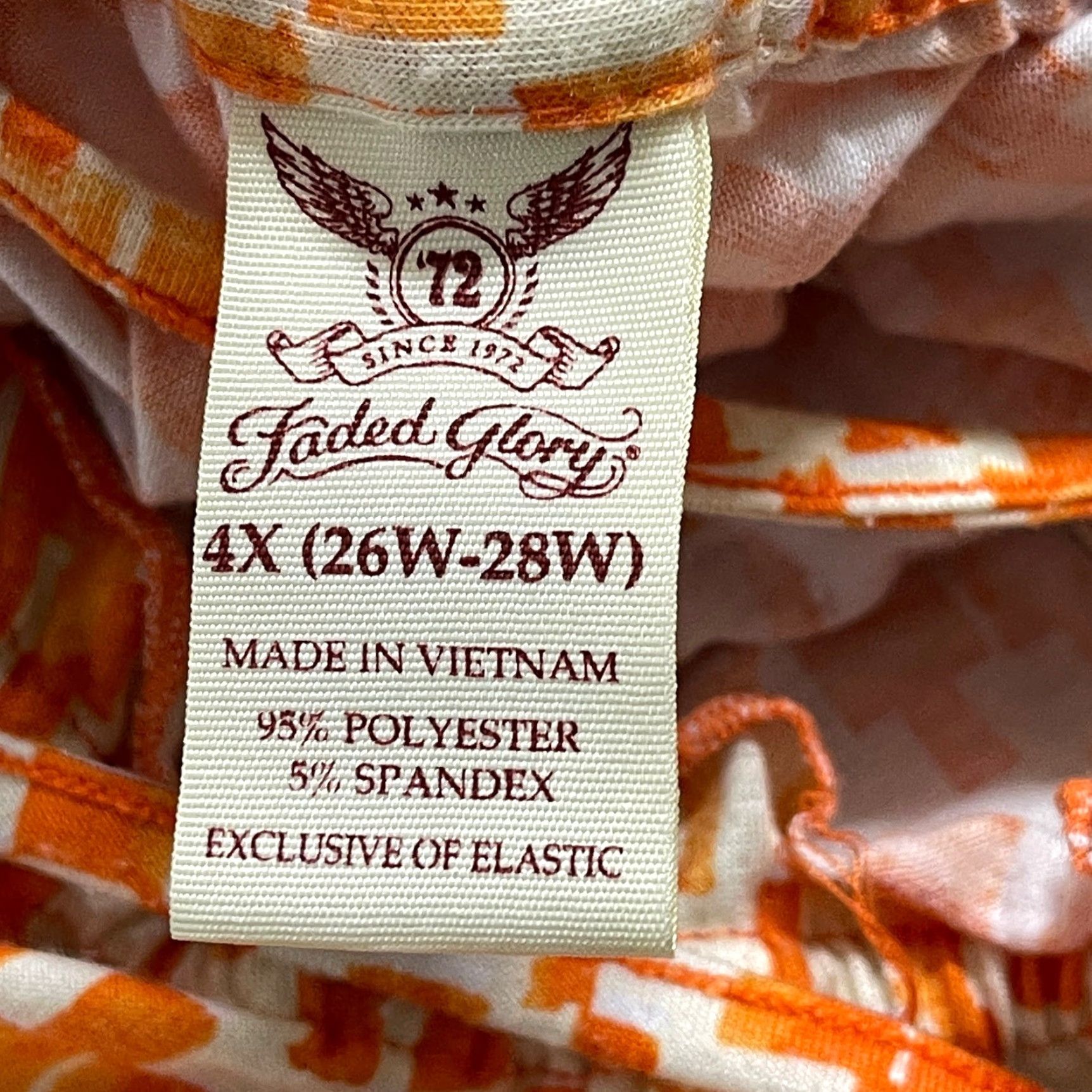 Faded Glory Faded Glory Tank 4X Plus Size Orange Geometric Sleeveless Scoop Neck Tunic Women Summer Spring Fall Winter Pilling Size XXL / US 16-18 / IT 52-54 - 7 Thumbnail