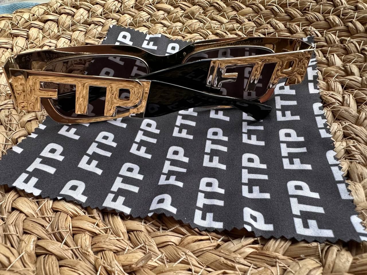 Fuck The Population FTP + CRAP EYEWEAR THE FTP STEEL - Polished Gold Size ONE SIZE - 7 Thumbnail