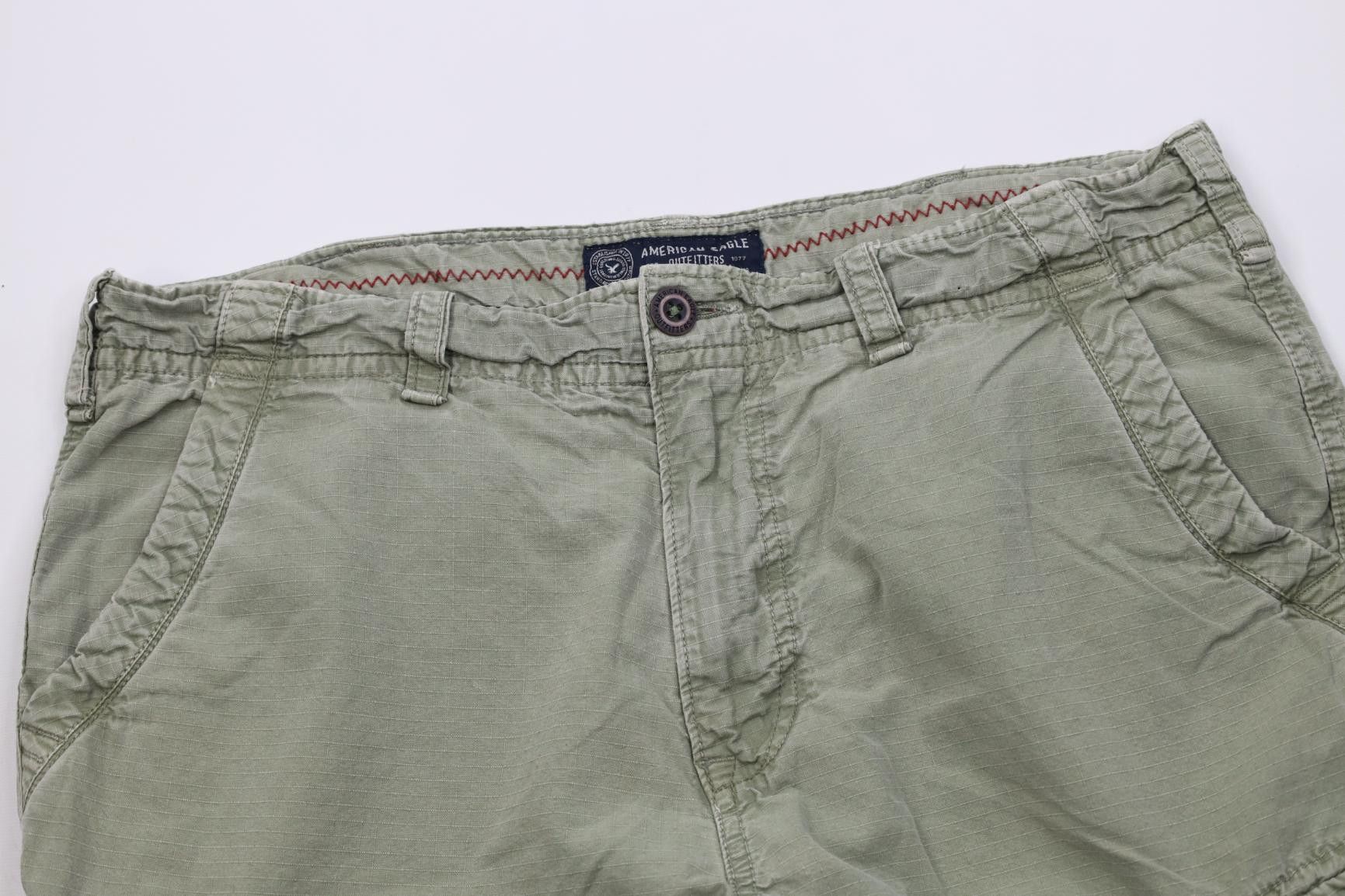 American Eagle Outfitters Vintage Y2K American Eagle Outfitters Ripstop Cargo Shorts Size US 38 / EU 54 - 2 Thumbnail