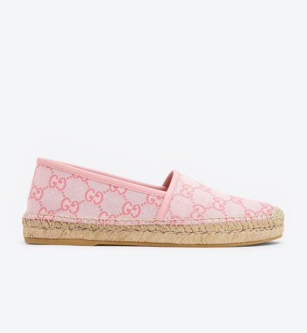 image of Gucci GG Espadrille Size 39.5 in Pink, Women's