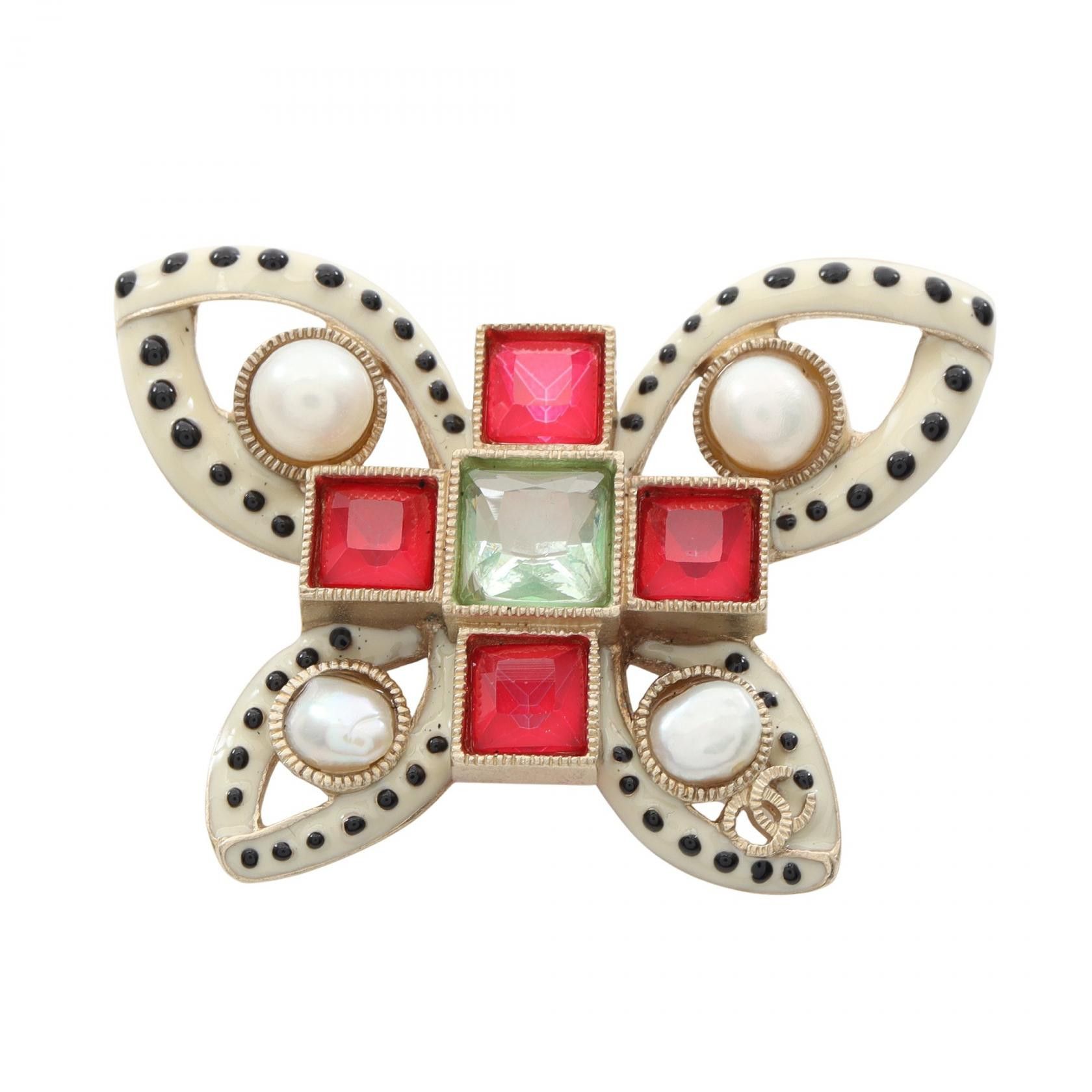 Chanel Chanel Chanel Coco Mark Butterfly Brooch Metal Brooch DUTY FREE for USA Size ONE SIZE - 1 Thumbnail