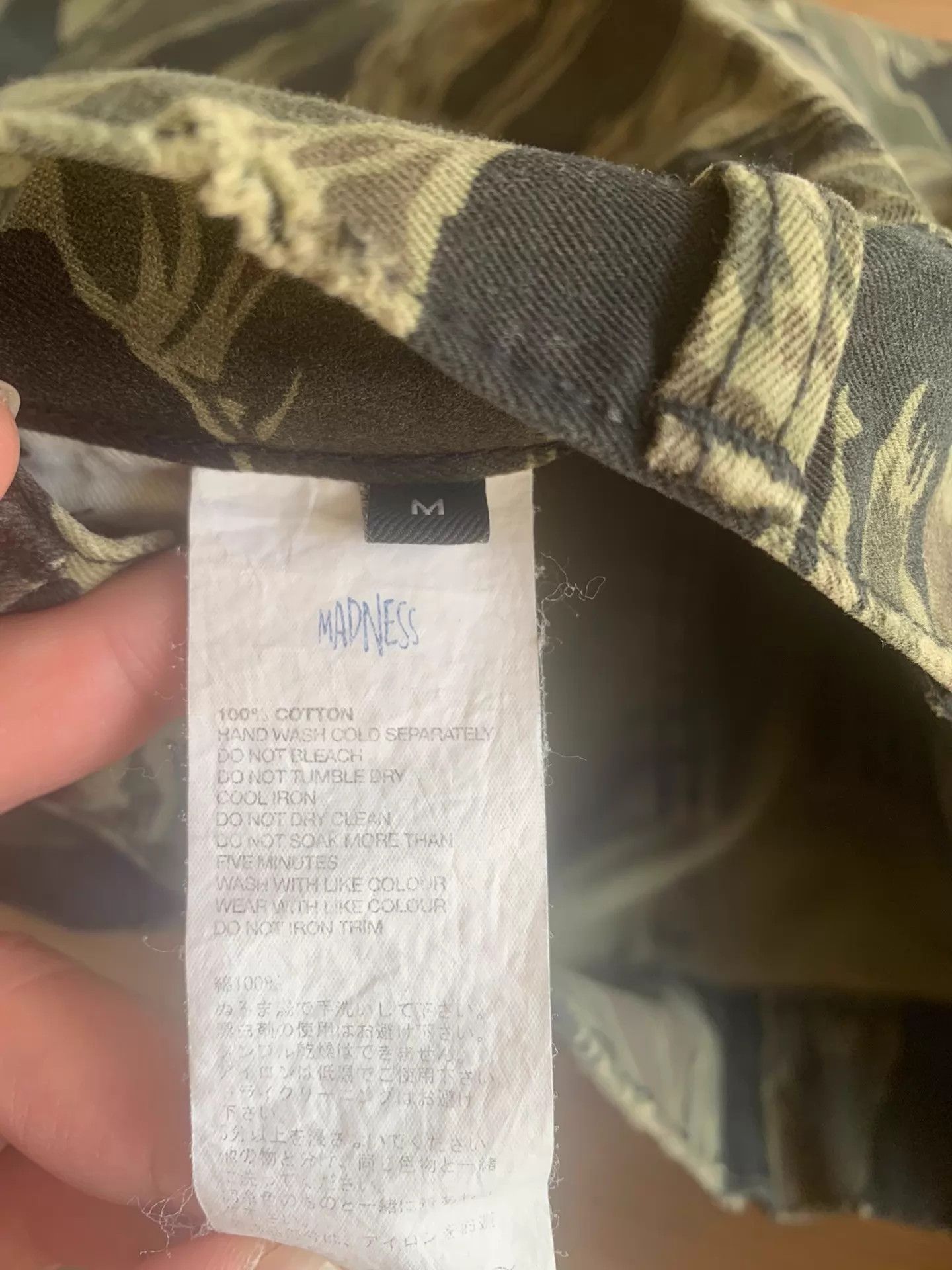 Madness MADNESS 22SS Tiger Camo Distressed Cargo Shorts Size US 32 / EU 48 - 5 Thumbnail