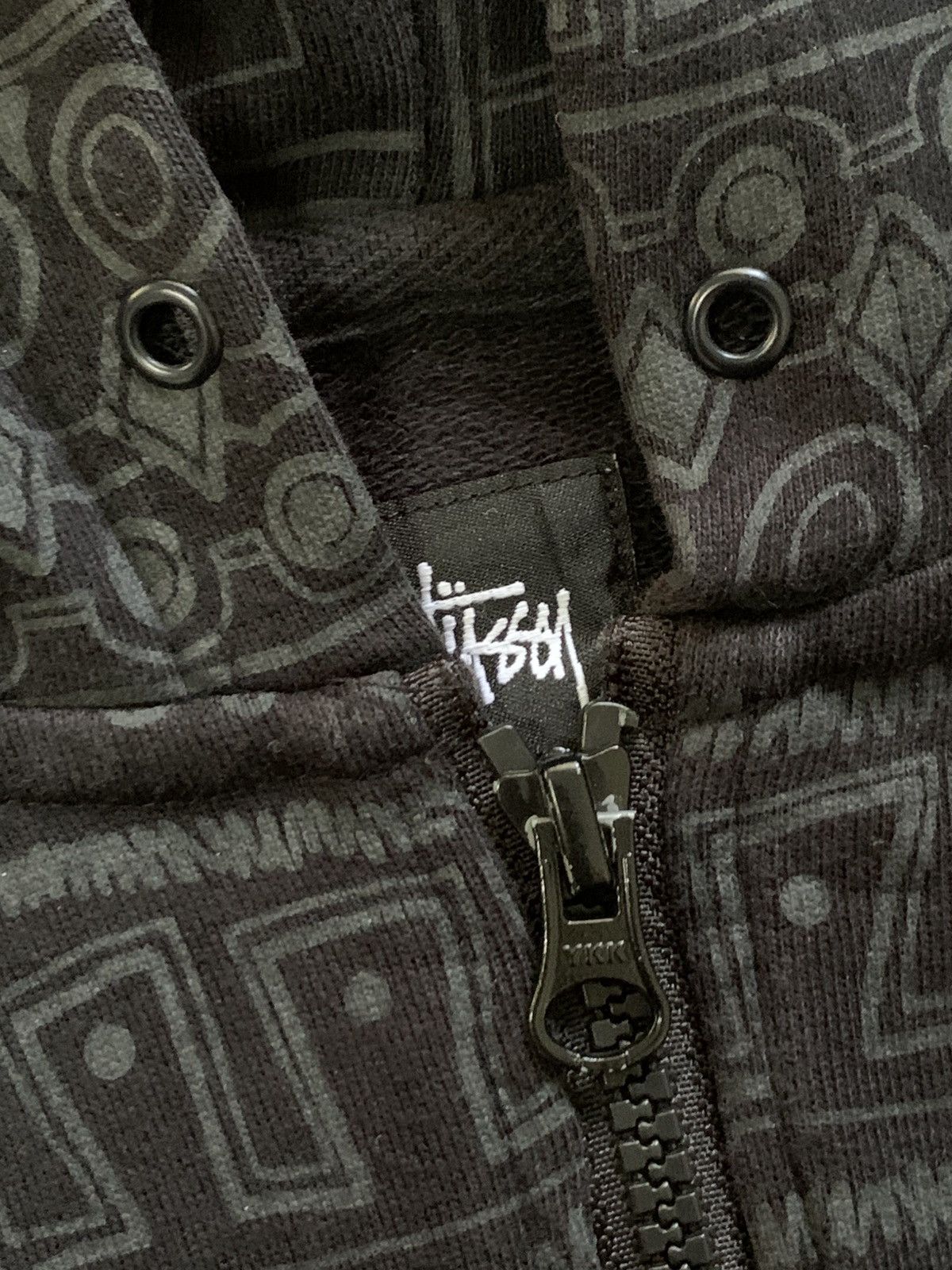 Stussy Vintage Stussy Tribal Full Print Zip Up Hoodies Size US M / EU 48-50 / 2 - 5 Thumbnail