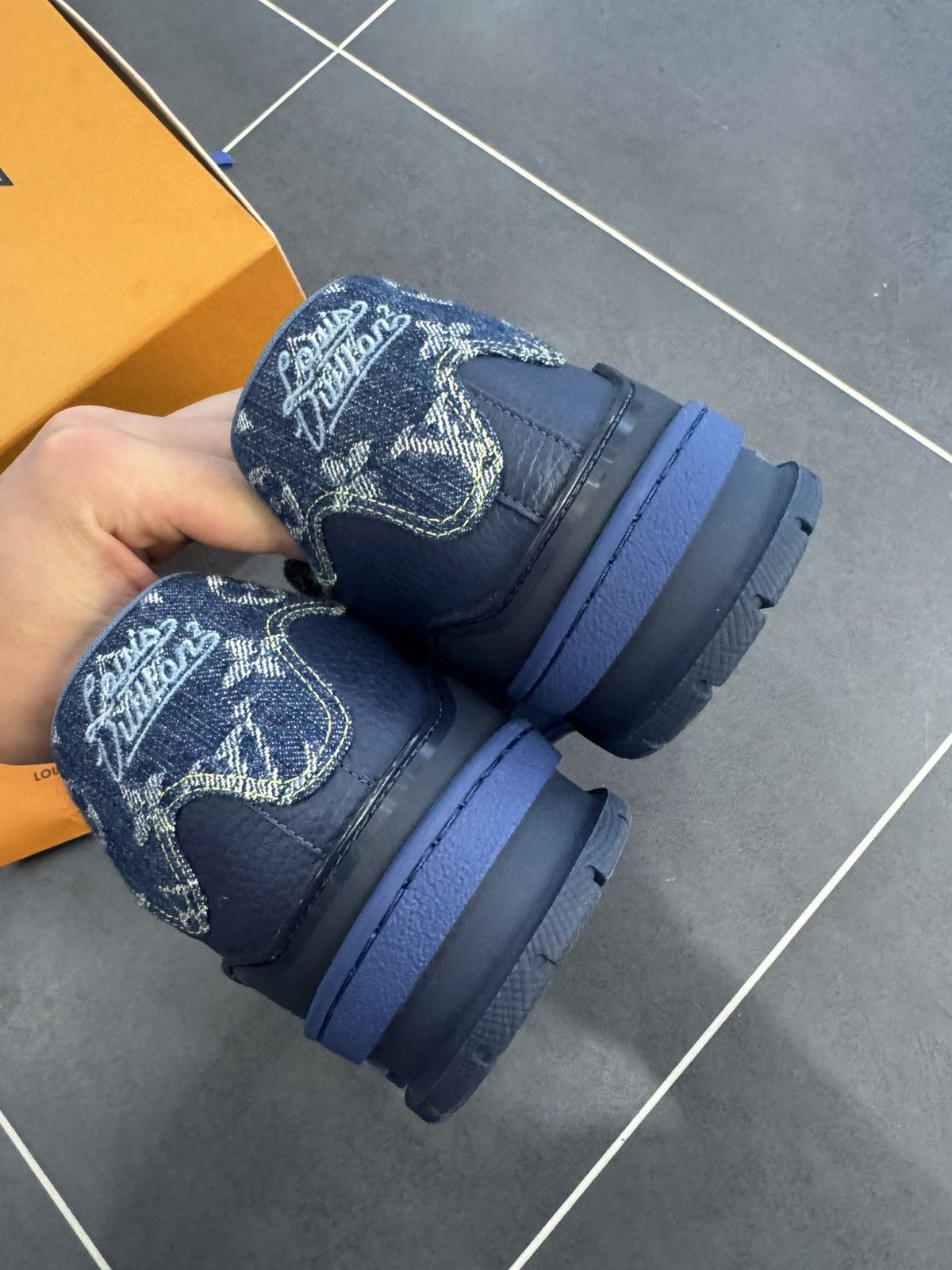 Louis Vuitton Louis Vuitton nigo denim trainers Size US 11 / EU 44 - 4 Thumbnail