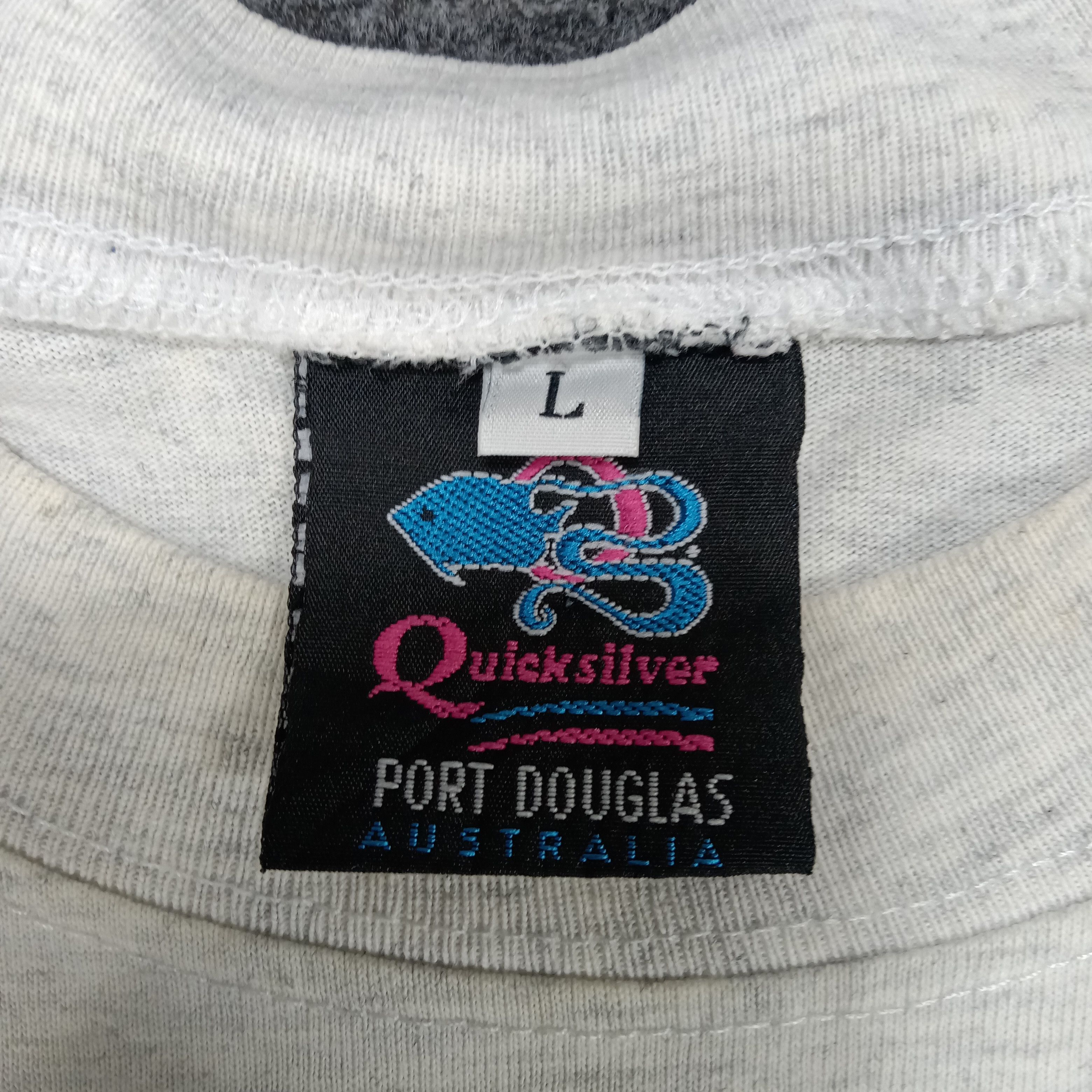 Quiksilver × Vintage Vintage 90's Quicksilver American Surf Style Tshirt Size US L / EU 52-54 / 3 - 6 Thumbnail
