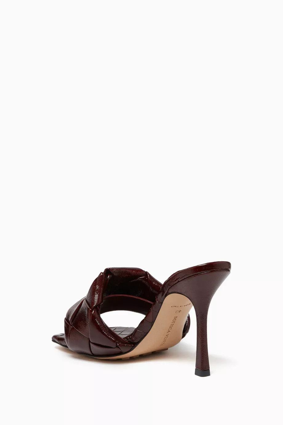 Bottega Veneta o1n1vont0125 Lido Mules in Burgundy Size US 6.5 / IT 36.5 - 4 Thumbnail