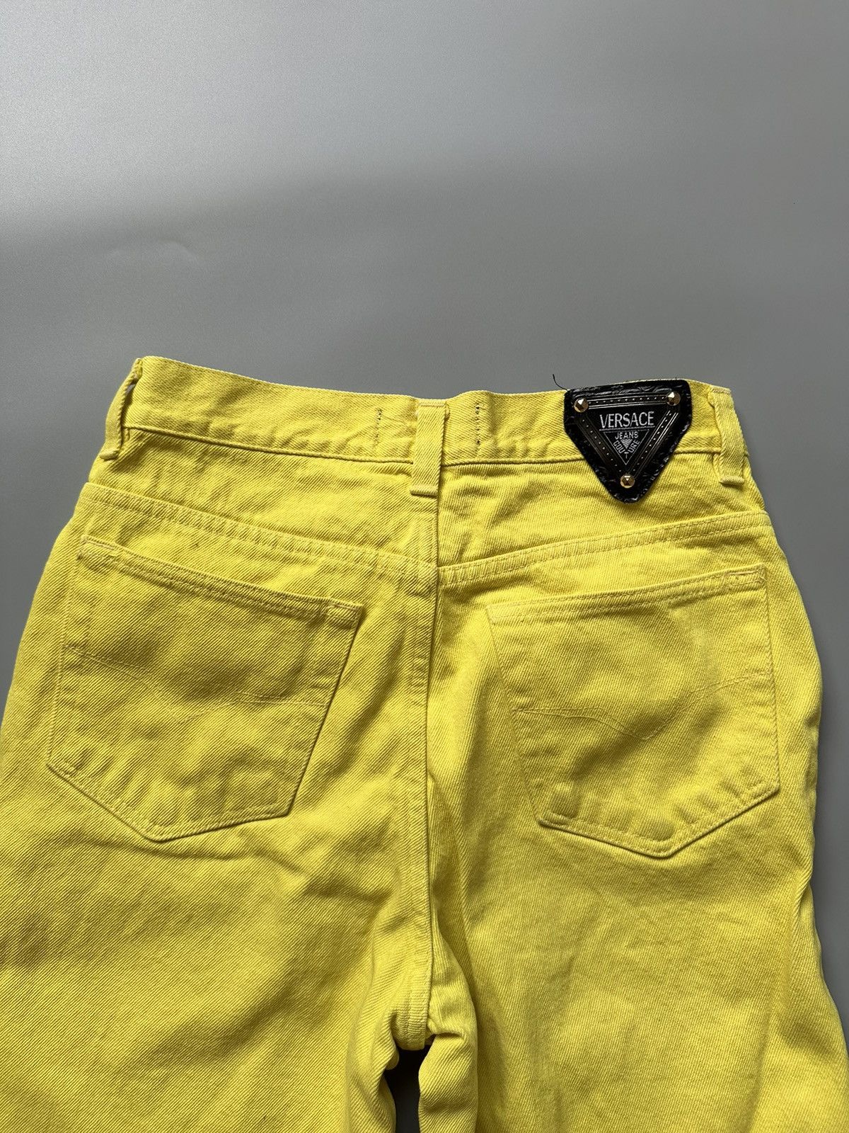 Versace Jeans Couture Vintage Y2K Versace Jeans Couture Yellow Pants Trousers 30 Size 30" / US 8 / IT 44 - 3 Thumbnail