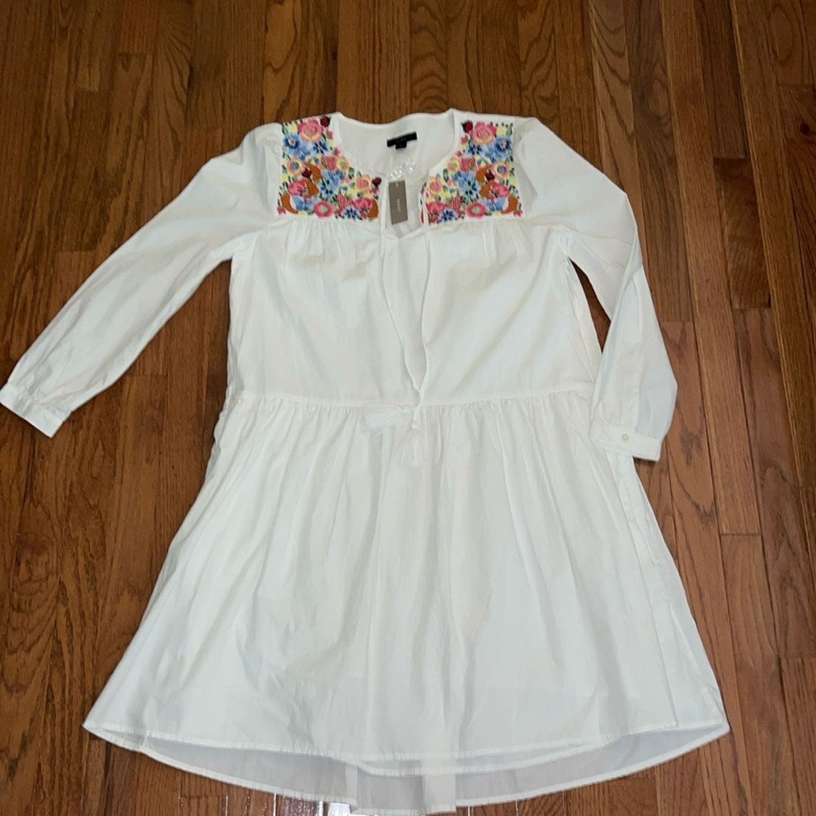 J.Crew J. Crew Farmer's Market Floral Embroidery Tunic Dress Size S / US 4 / IT 40 - 9 Thumbnail