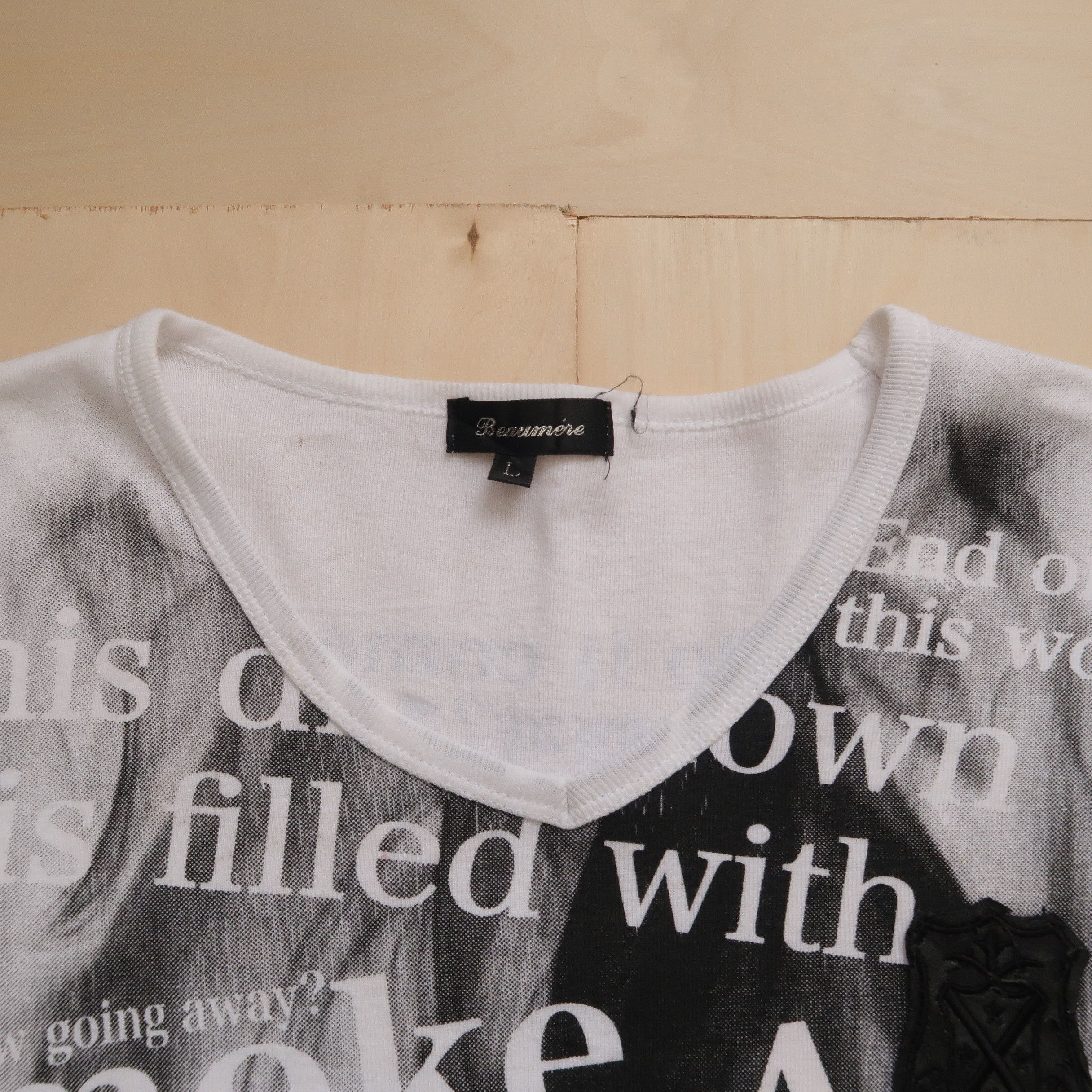 Japanese Brand 1990s Vkei Style Poem Punk Smoke Y2K Size US M / EU 48-50 / 2 - 3 Thumbnail