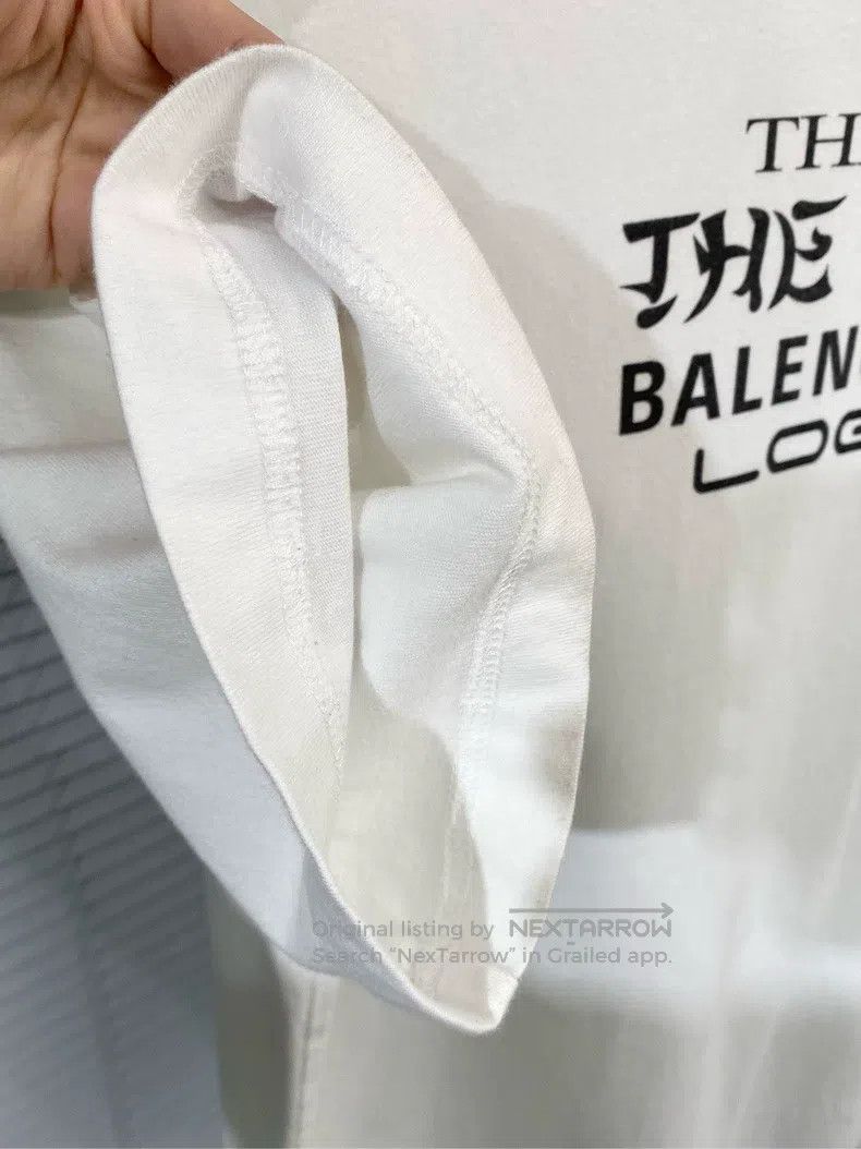 Balenciaga Balenciaga Short-sleeve T-shirt with front and back letter Size US S / EU 44-46 / 1 - 4 Thumbnail