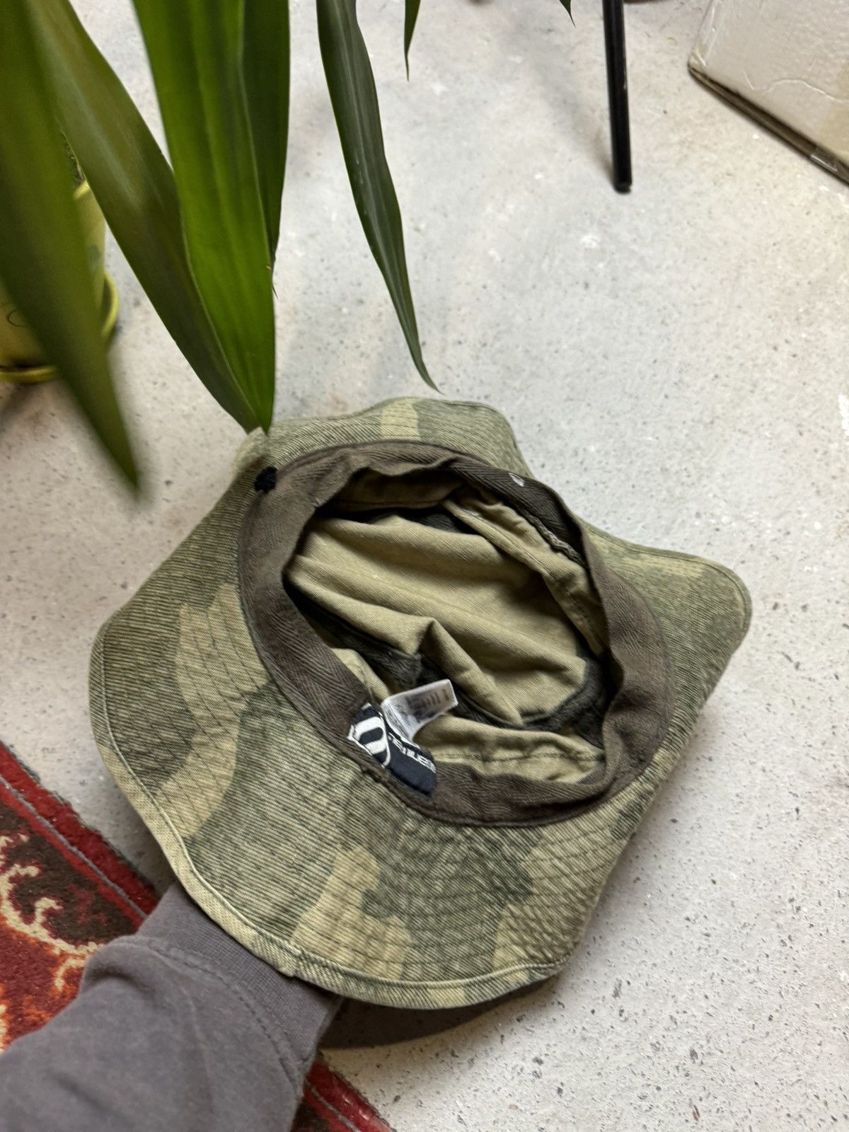 Japanese Brand × Vintage Vintage Y2K Animal Camo Carti Styl Baggy Military Bucket Hat Size ONE SIZE - 4 Thumbnail