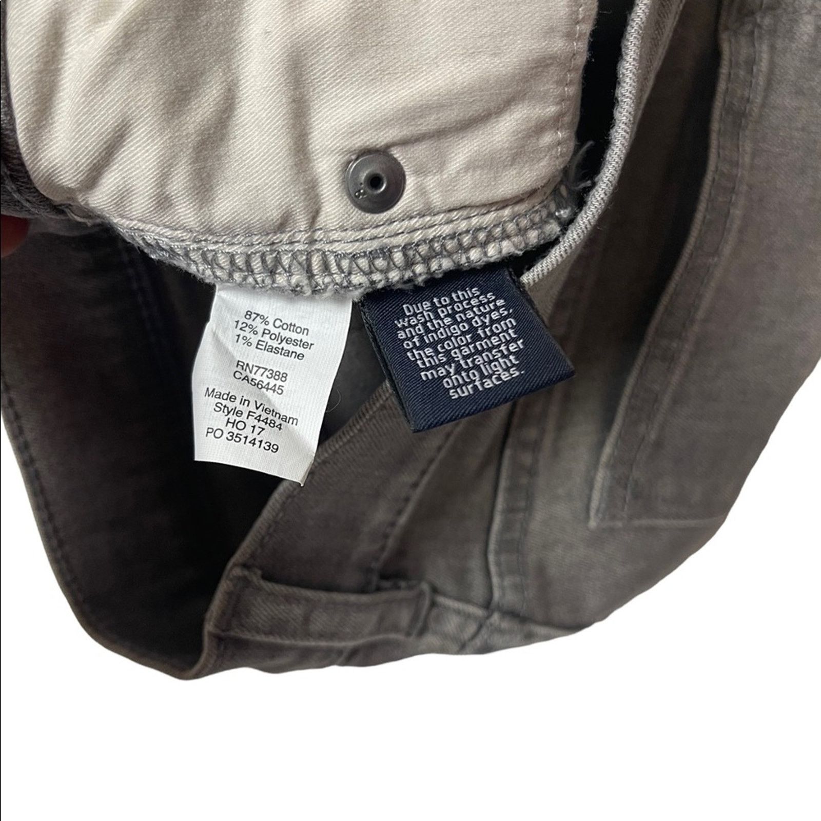 J.Crew J. Crew Mid Rise Distressed Skinny Jean Grey Size 24 Size 24" / US 00 / IT 34 - 4 Thumbnail