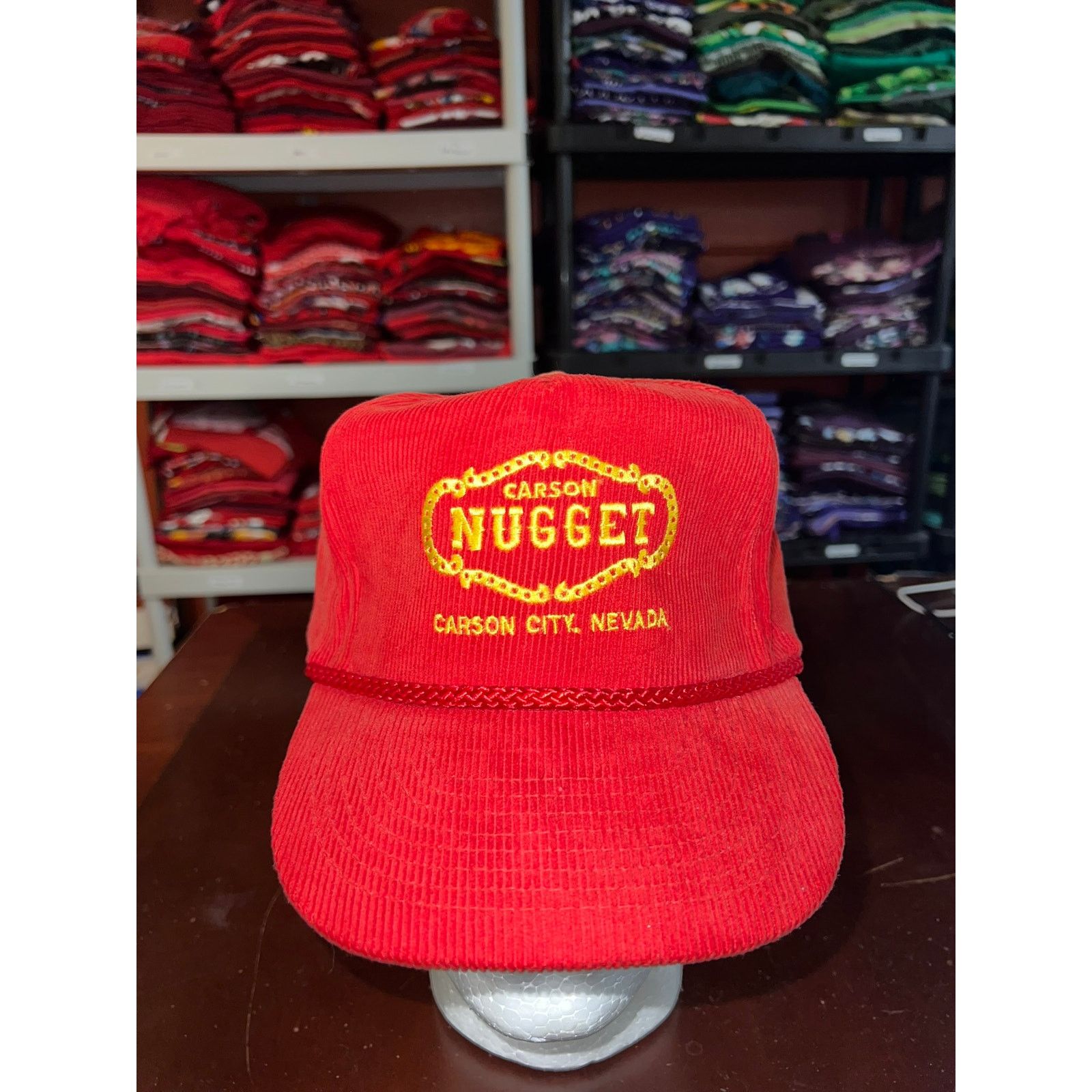Vintage Vintage Carson City Hat Nevada Carson Nugget Corduroy Cap OS Size ONE SIZE - 2 Thumbnail