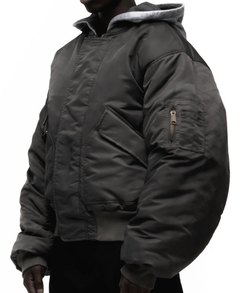 No Faith Studios No/Faith Studios Reversible Waffle Bomber Jacket Dunkelgrau Size US M / EU 48-50 / 2 - 6 Thumbnail