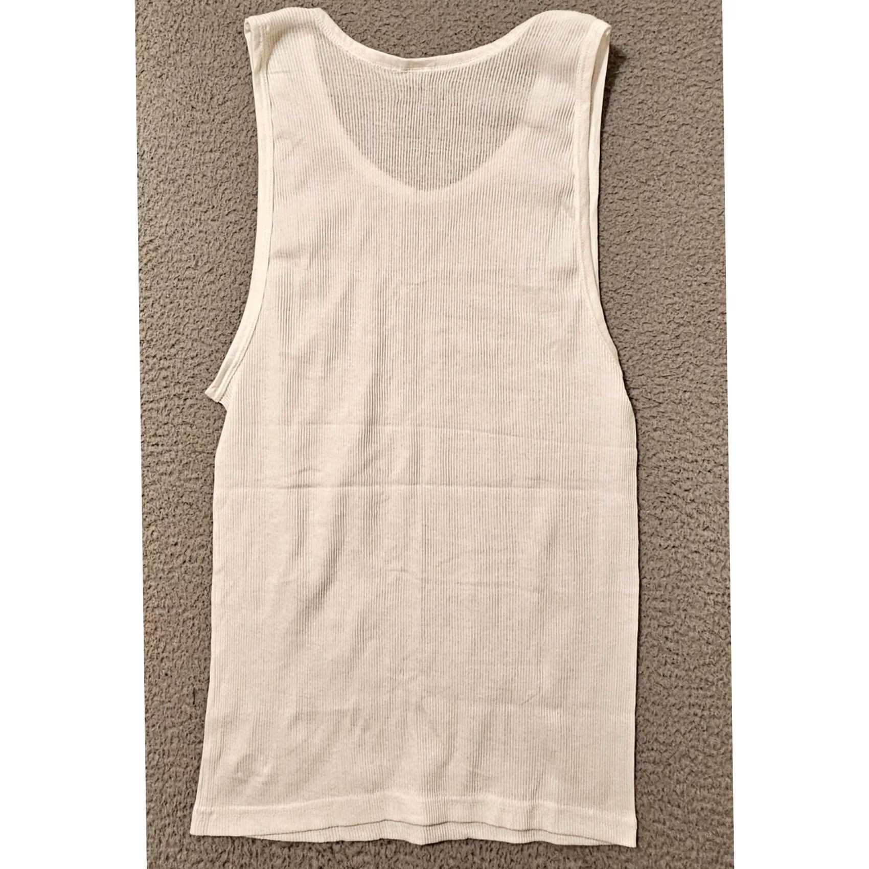 Von Dutch Von Dutch Men's L Cotton Ribbed Tank Tops White Lot of 2 Size US L / EU 52-54 / 3 - 3 Thumbnail