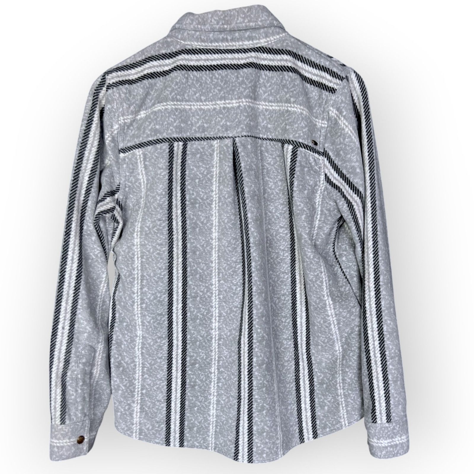O'Neill O'Neill Women's Large Zuma Super Fleece Gray Western Shirt Size L / US 10 / IT 46 - 2 Thumbnail