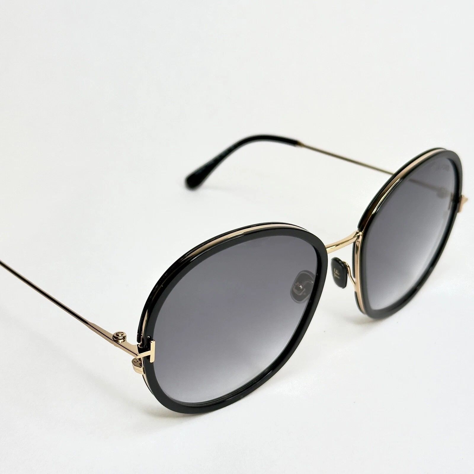 Tom Ford TOM FORD HUNTER 02 TF0946 01B Gold Black Sunglasses 946 Size ONE SIZE - 6 Thumbnail