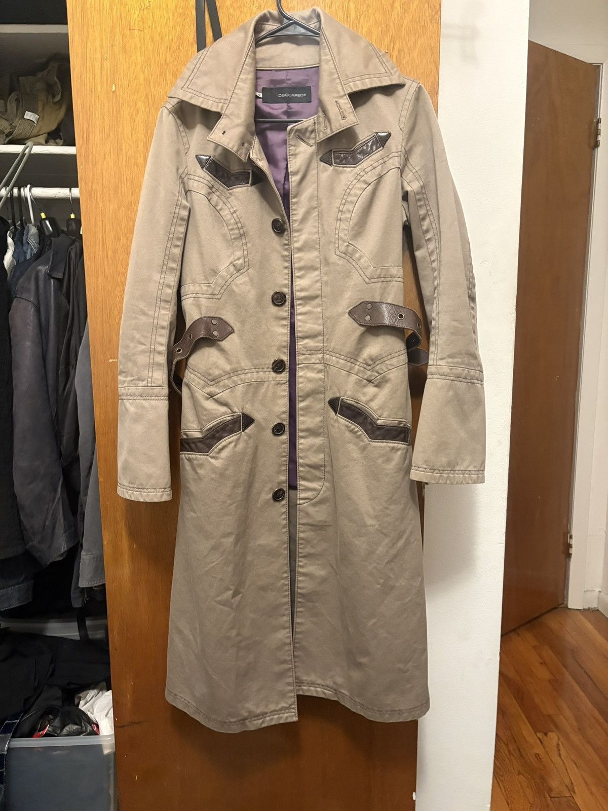 Dsquared2 Dsquared2 F/W 2004 Khaki Coat Size US S / EU 44-46 / 1 - 1 Thumbnail