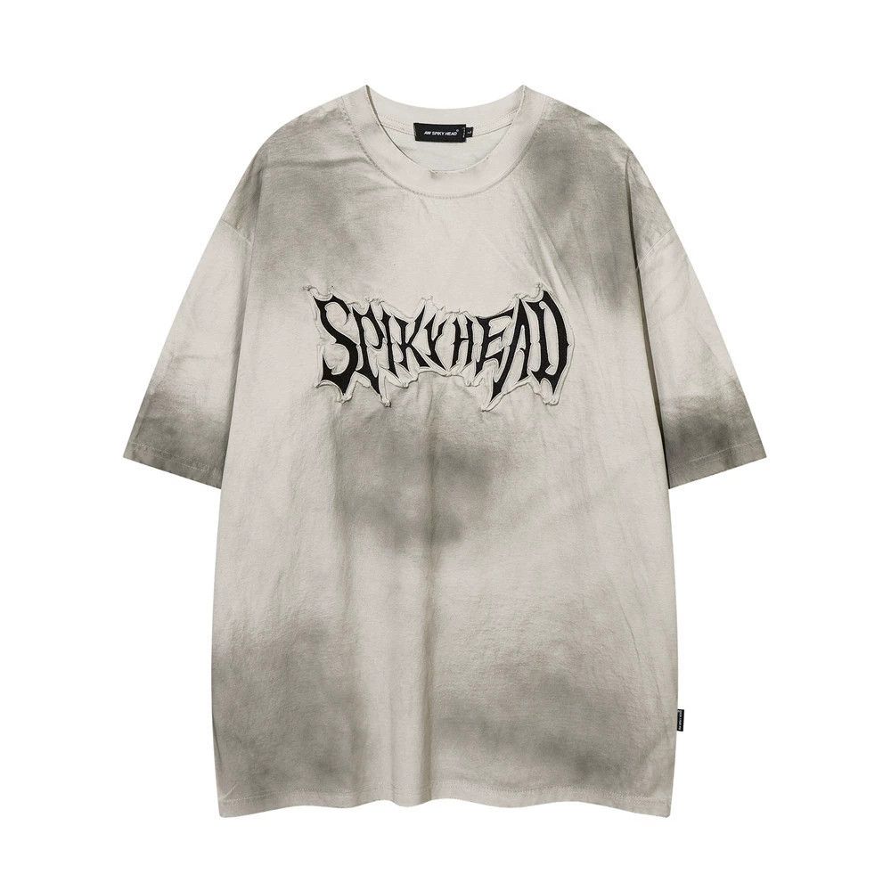 Vintage Men's casual street letter embroidered tie-dye T-shirt Size US M / EU 48-50 / 2 - 1 Thumbnail