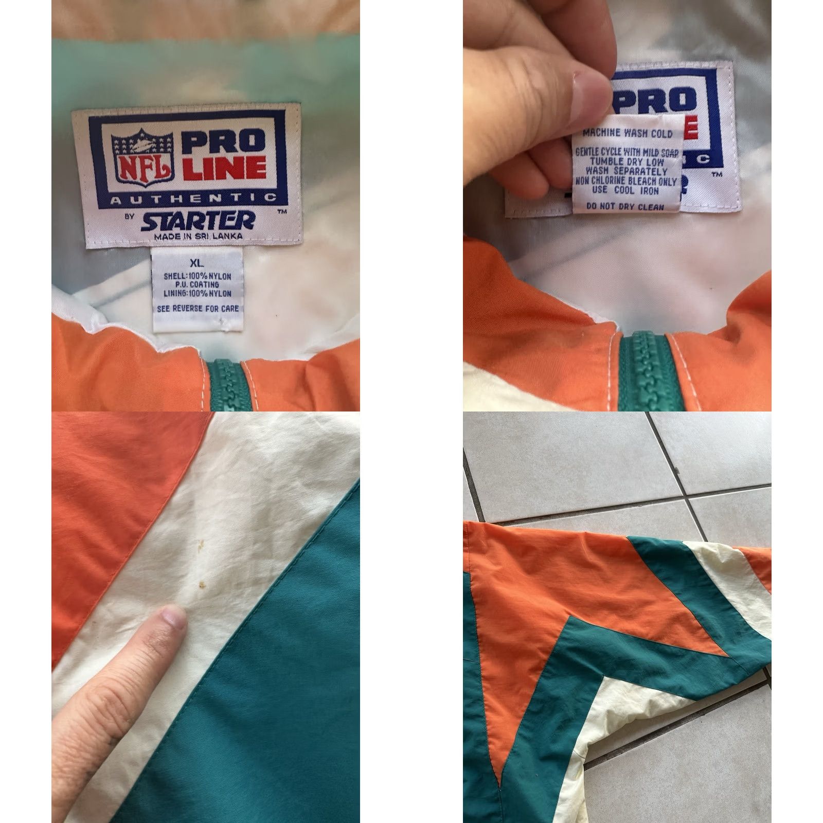 Starter VINTAGE 90s Miami Dolphins Starter Jacket NFL Pro Line Authentic Size XL RARE Size US XL / EU 56 / 4 - 8 Thumbnail