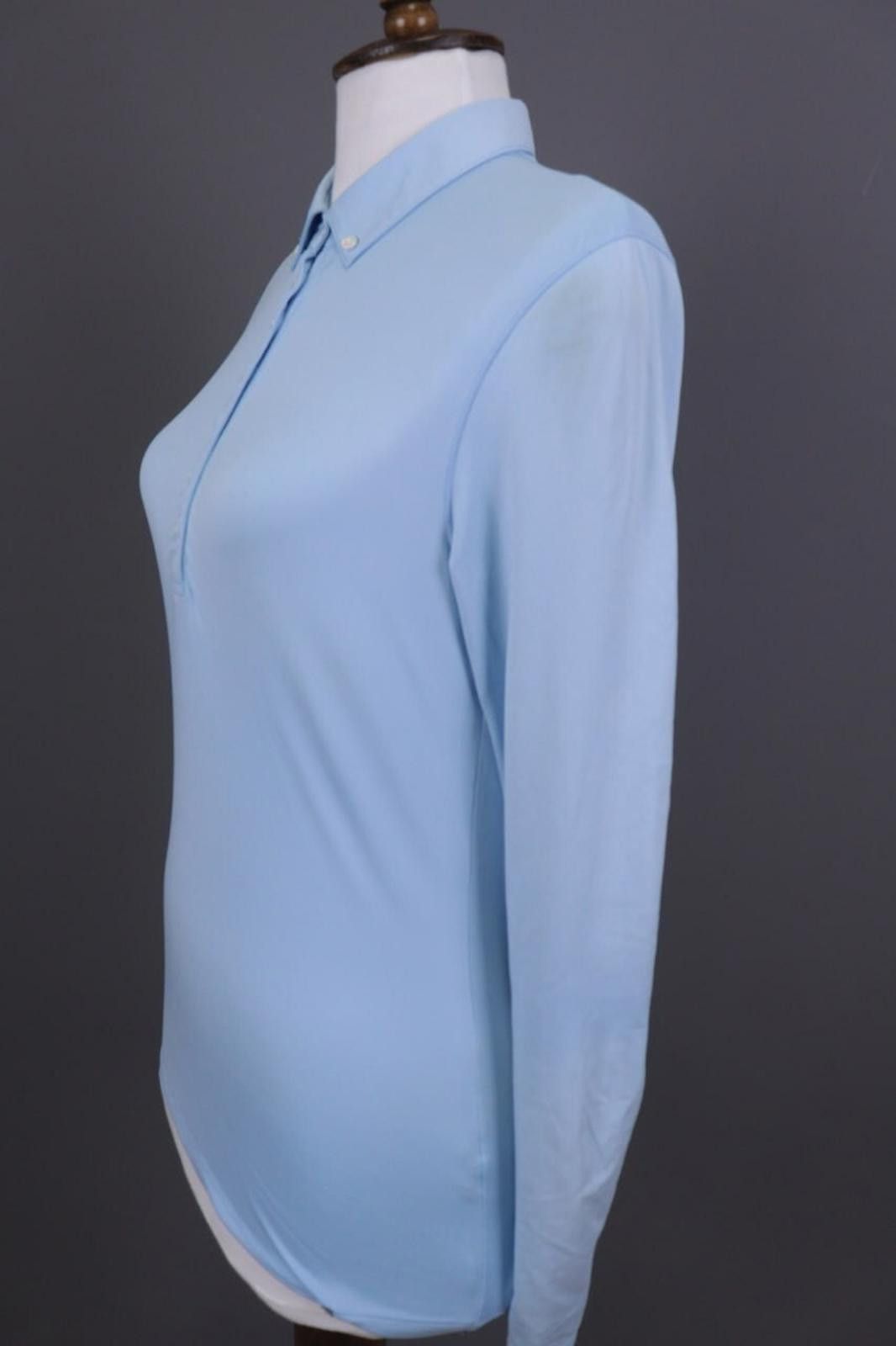 KJUS KJUS UPF 50+ Blue Long Sleeve Polo Shirt Size S Size S / US 4 / IT 40 - 10 Thumbnail