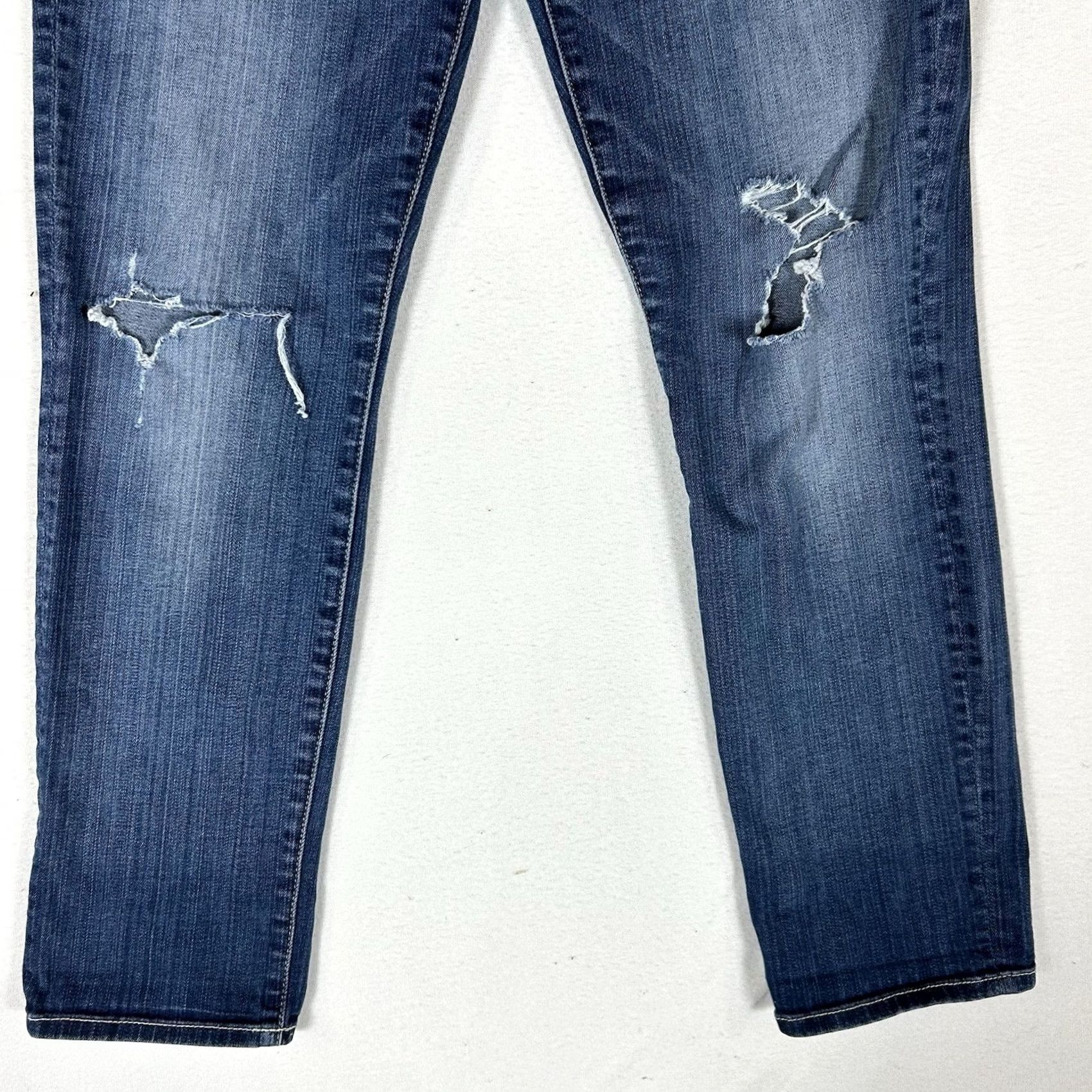 7 For All Mankind 7 For All Mankind Josefina Jeans Women Skinny 29 Blue Denim 5-Pocket Stretch Regular Inseam 28 Modern Vintage No Size 29" - 4 Thumbnail