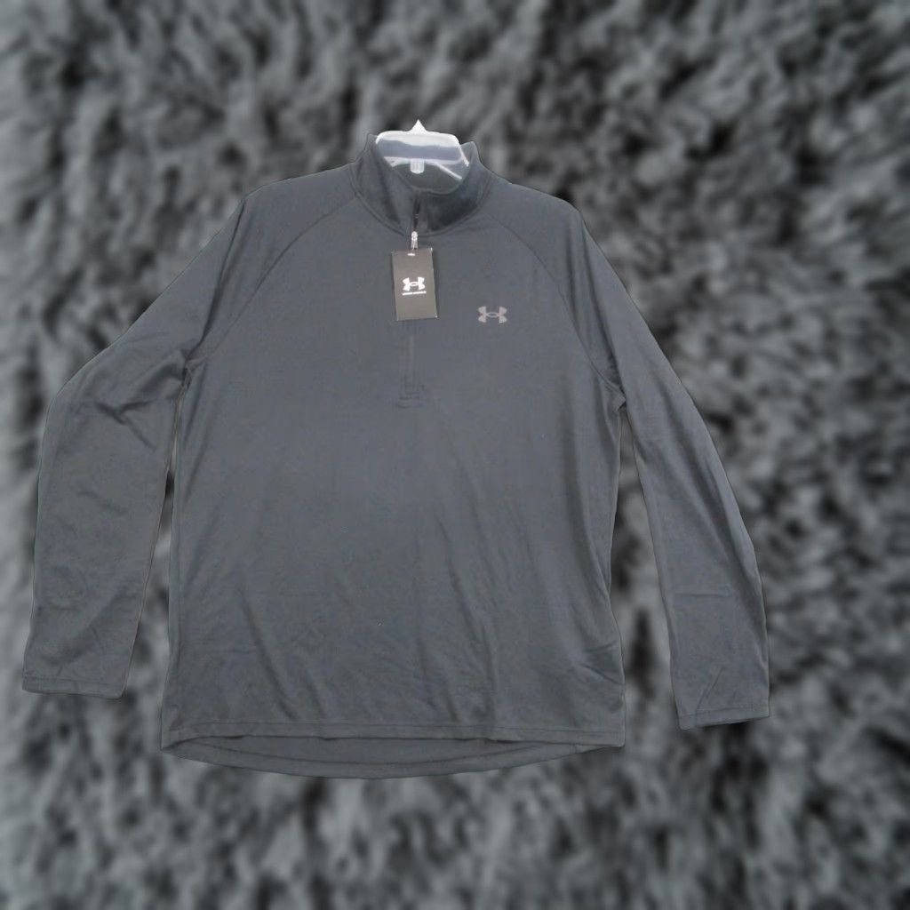 Under Armour VINTAGE Under Armour UA Tech 2.0 1/2 Zip Pullover Mens Large Black Shirt L Mens 1328495 Size US L / EU 52-54 / 3 - 1 Thumbnail