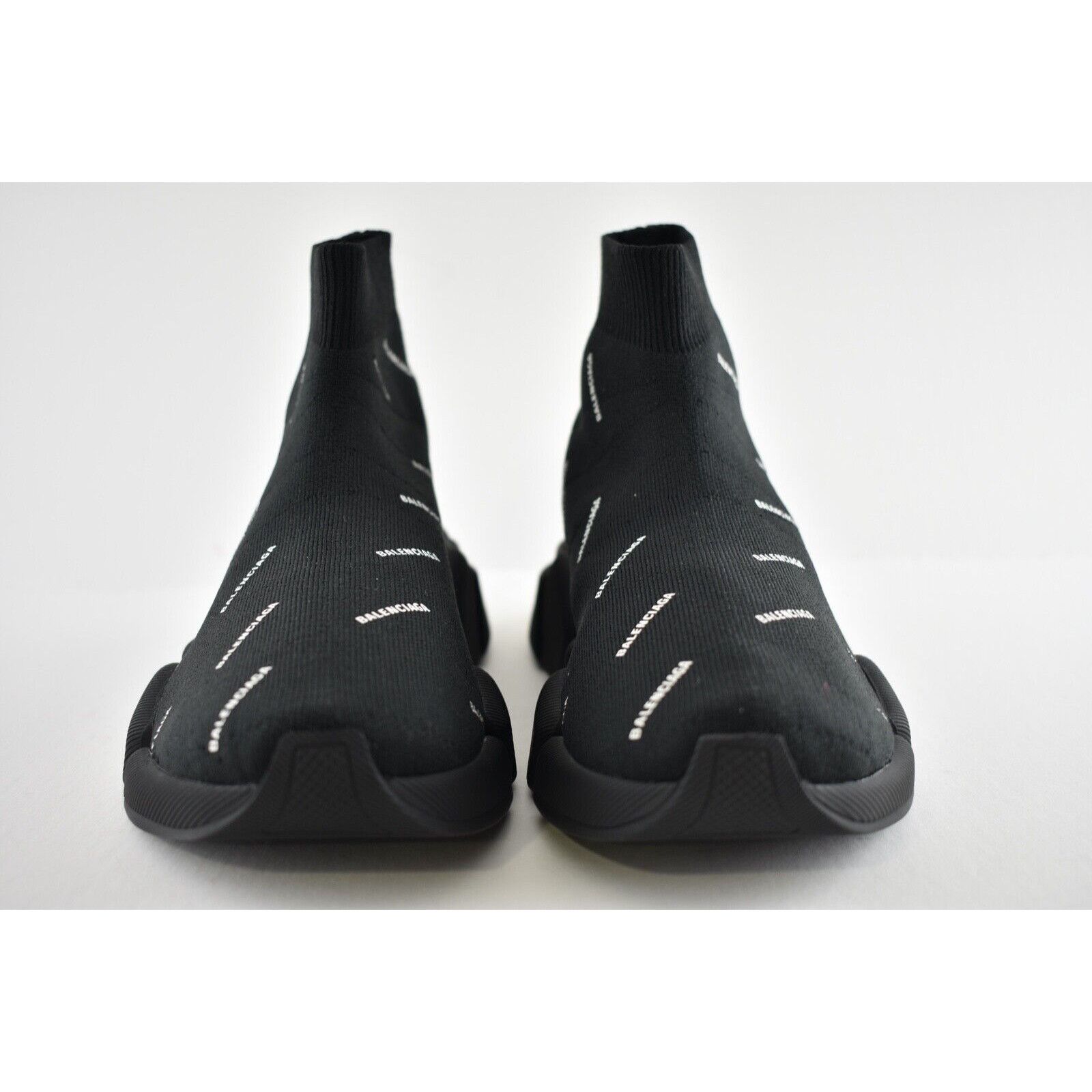 Balenciaga Speed 2.0 All Over Logo High Top Trainer Sock Sneaker 35 Size US 5 / IT 35 - 5 Thumbnail
