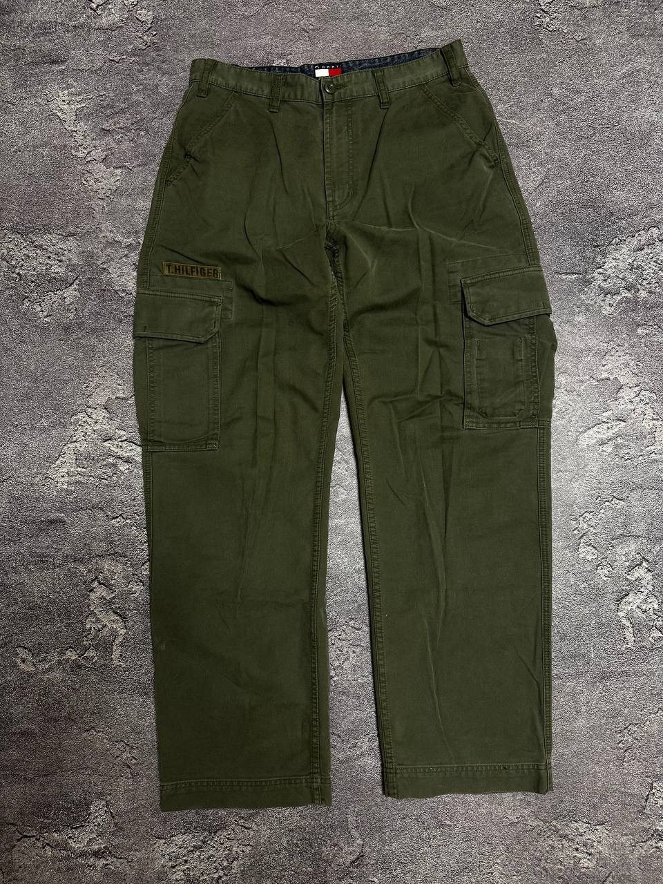 Tommy Hilfiger Track Vintage Cargo Military Pants Y2K 90s