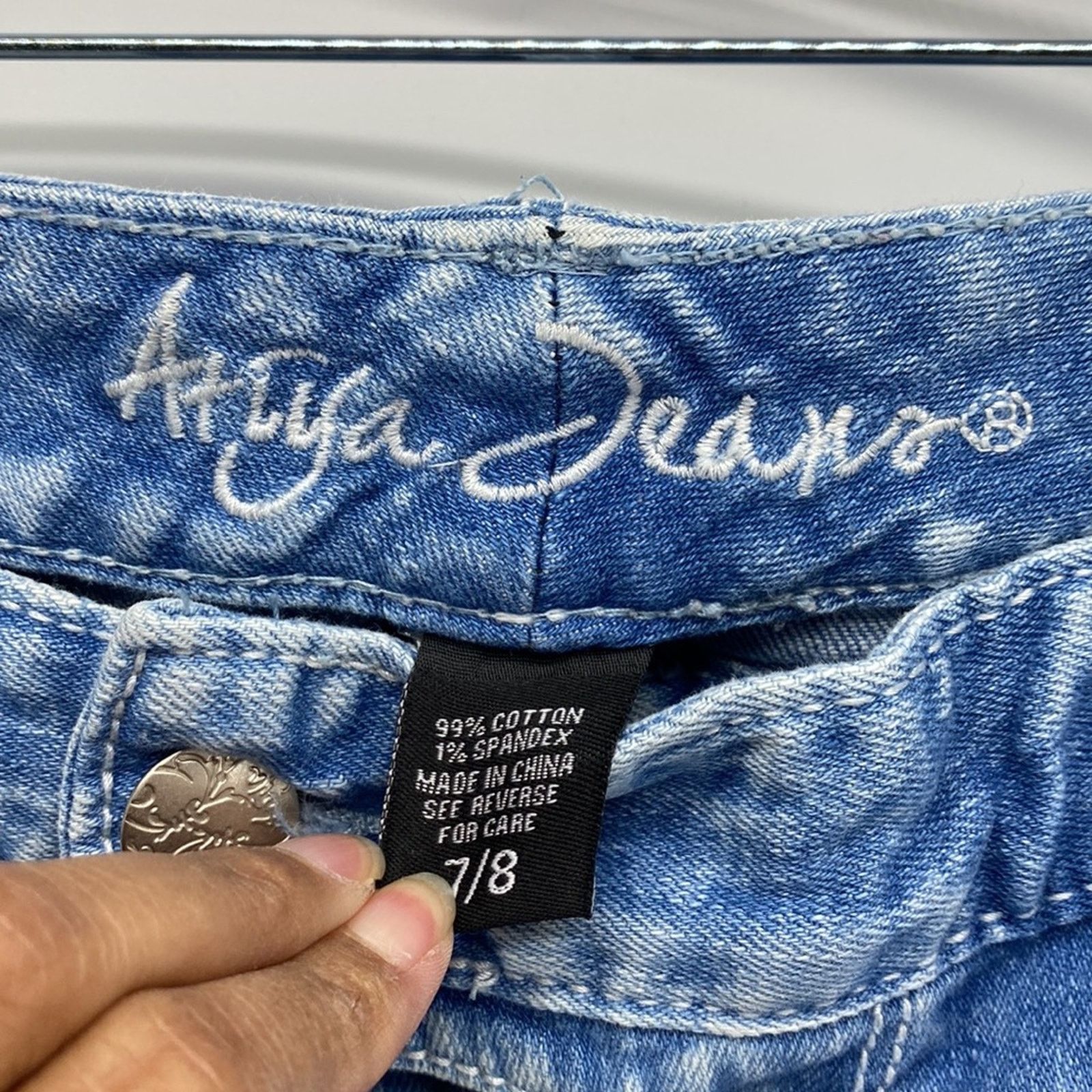 Other Ariya Vintage Y2K deconstructed lowrise flare jeans sz 7/8 Size 26" / US 2 / IT 38 - 5 Thumbnail