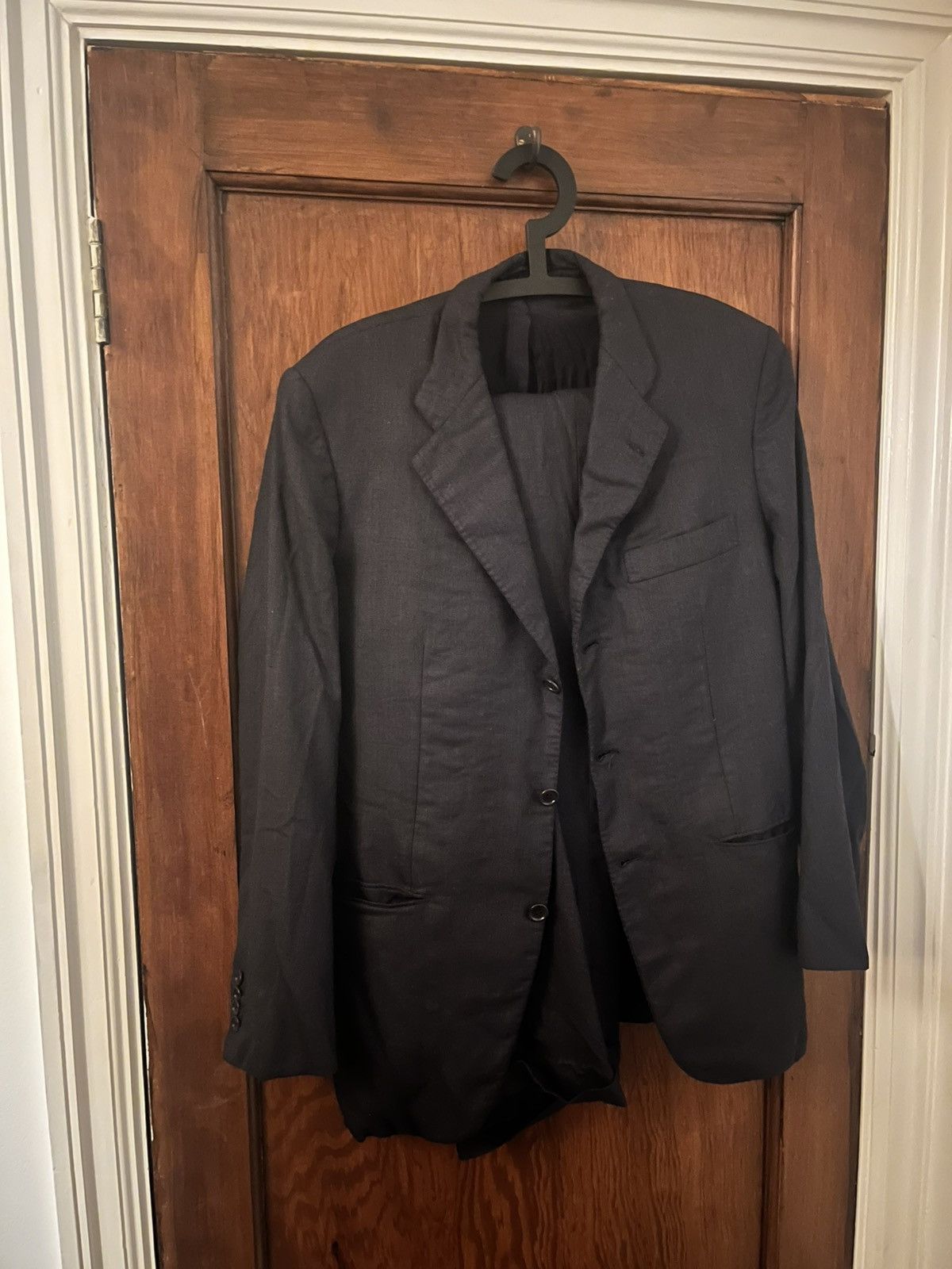 Kiton Kiton super 180s wool navy suit size uk 38r Size 38R - 1 Thumbnail