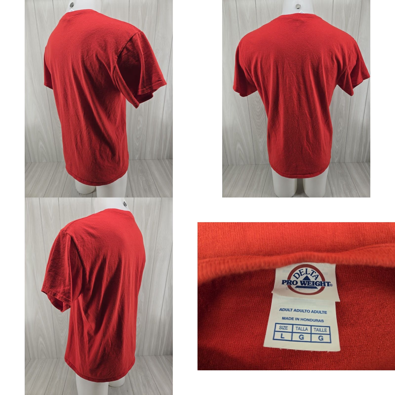 Delta Samford University Bulldogs Mens Basketball UNBREAKABLE T-Shirt Red Size Large Size US L / EU 52-54 / 3 - 8 Thumbnail