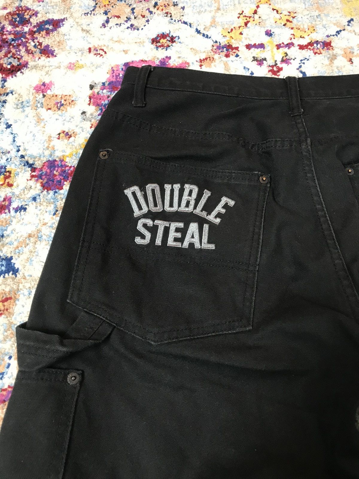 Japanese Brand Double Steal Japan Double Knee Embroidered Pants W34 Size US 34 / EU 50 - 5 Thumbnail