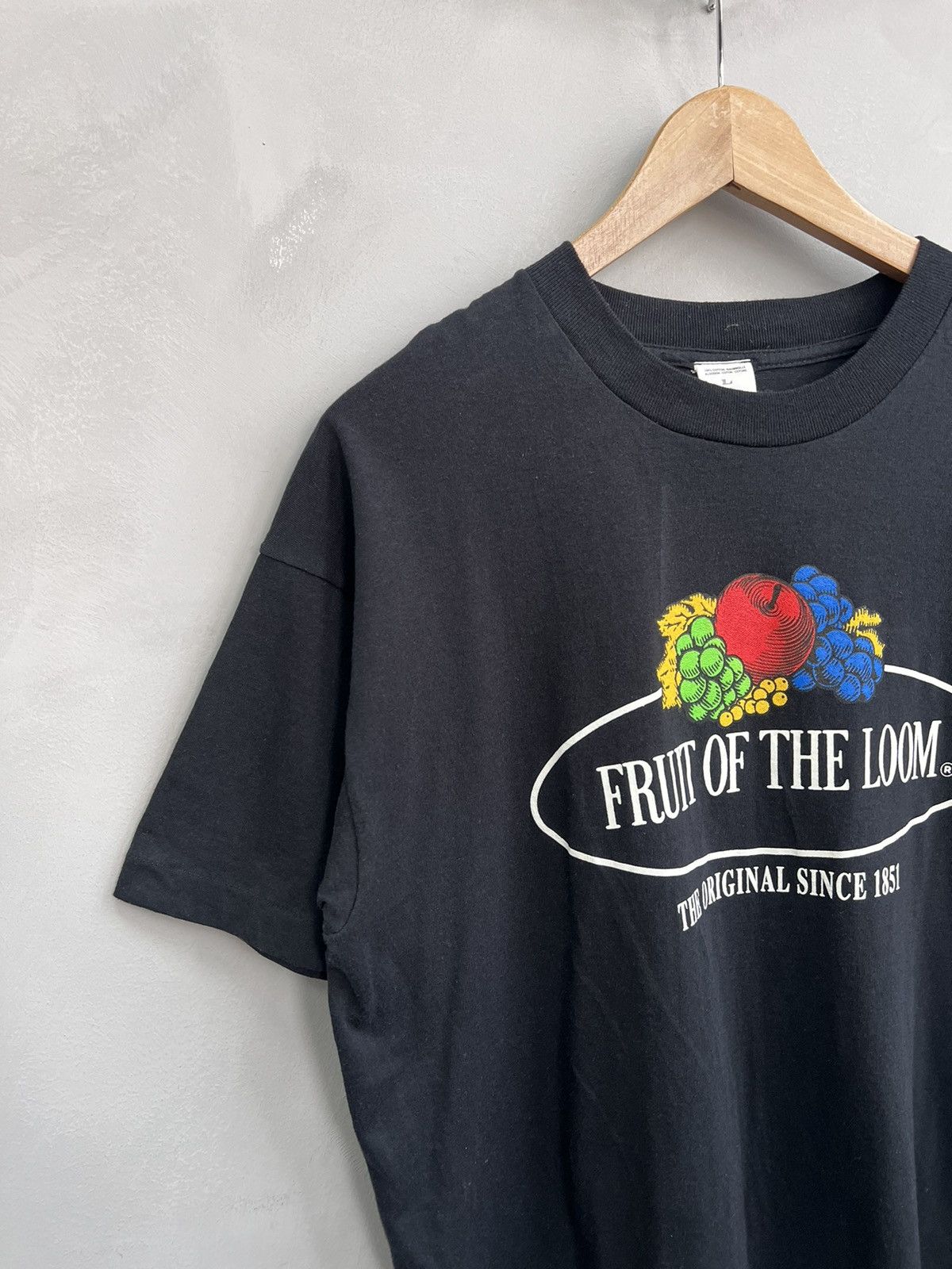 Fruit Of The Loom Vintage 90s Fruit of the Loom T-Shirt (L) Kanye vibe Size US L / EU 52-54 / 3 - 2 Thumbnail
