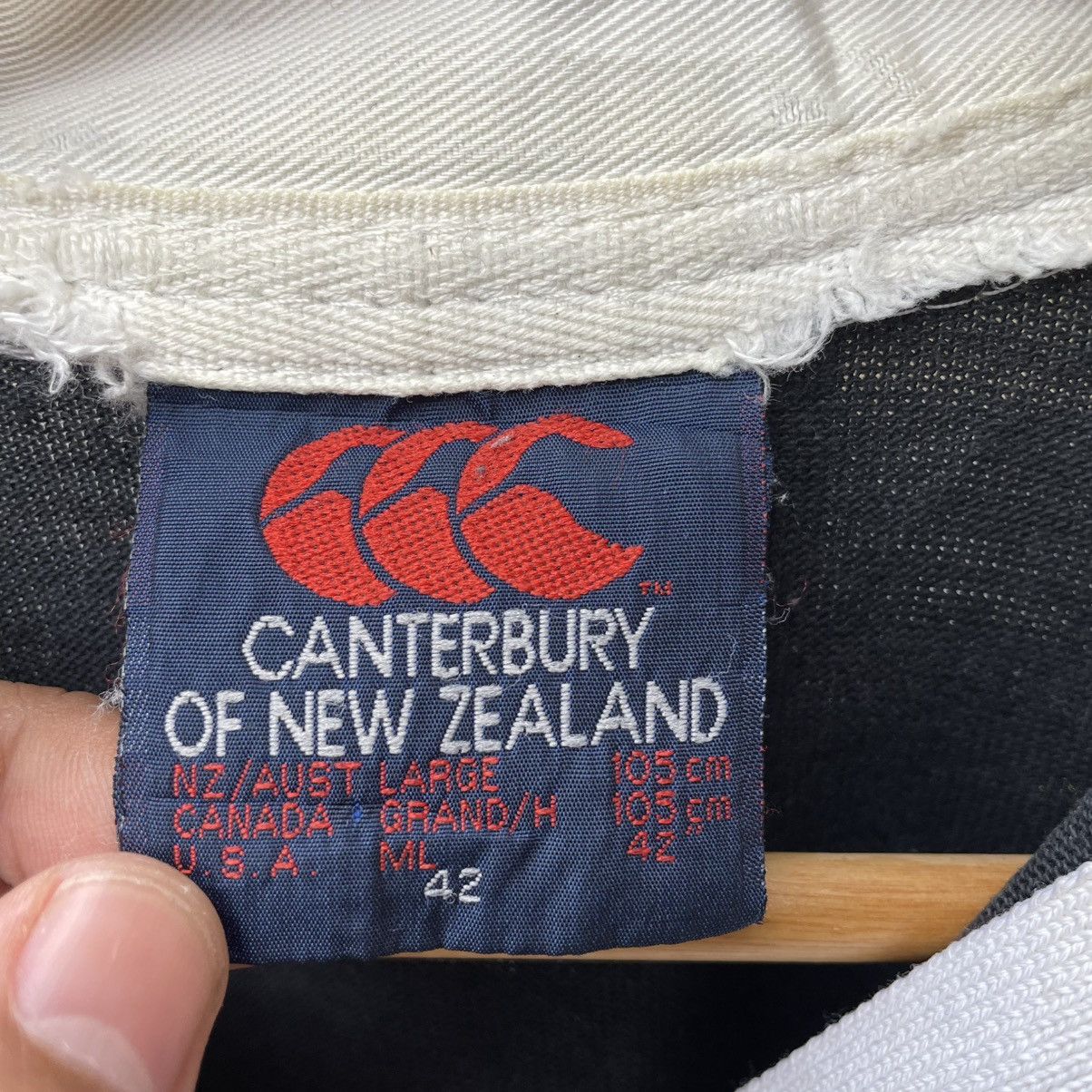 Canterbury of New Zealand 🔥Vintage Canterbury New Zealand All Blacks Rugby Shirts Size US L / EU 52-54 / 3 - 18 Thumbnail