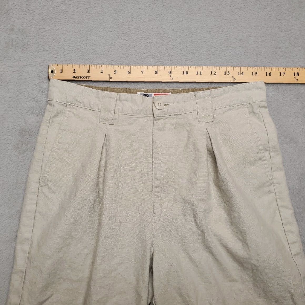 Vintage VINTAGE Arizona Pants Womens 32x27 Beige Linen Blend Pleated Outdoor Comfort Casual Mom Pants Beige Linen Blend Pleated Casual Women 32 Womens Size 24" / US 00 / IT 34 - 7 Thumbnail