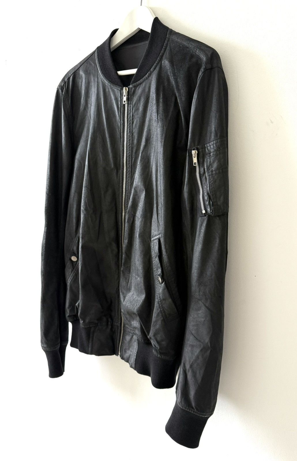 Rick Owens Rick Owens « Bomber Leather Jacket » Size US M / EU 48-50 / 2 - 7 Thumbnail