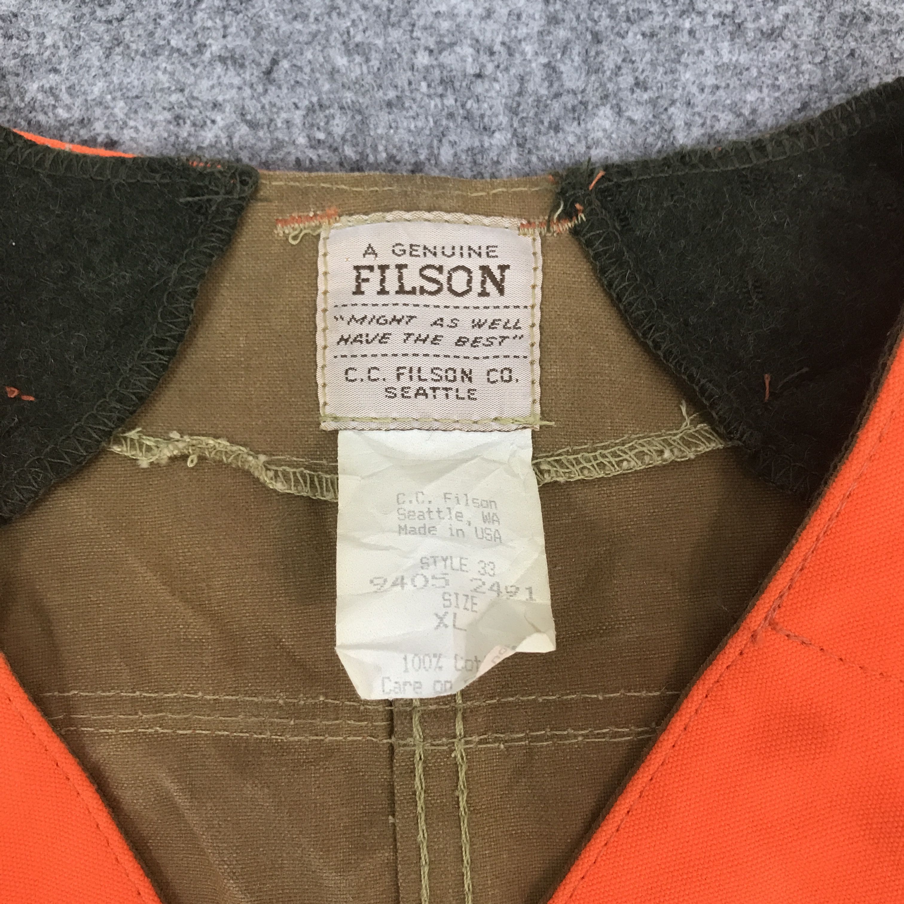 Filson Filson Rare Vest Jacket Size US XL / EU 56 / 4 - 7 Thumbnail