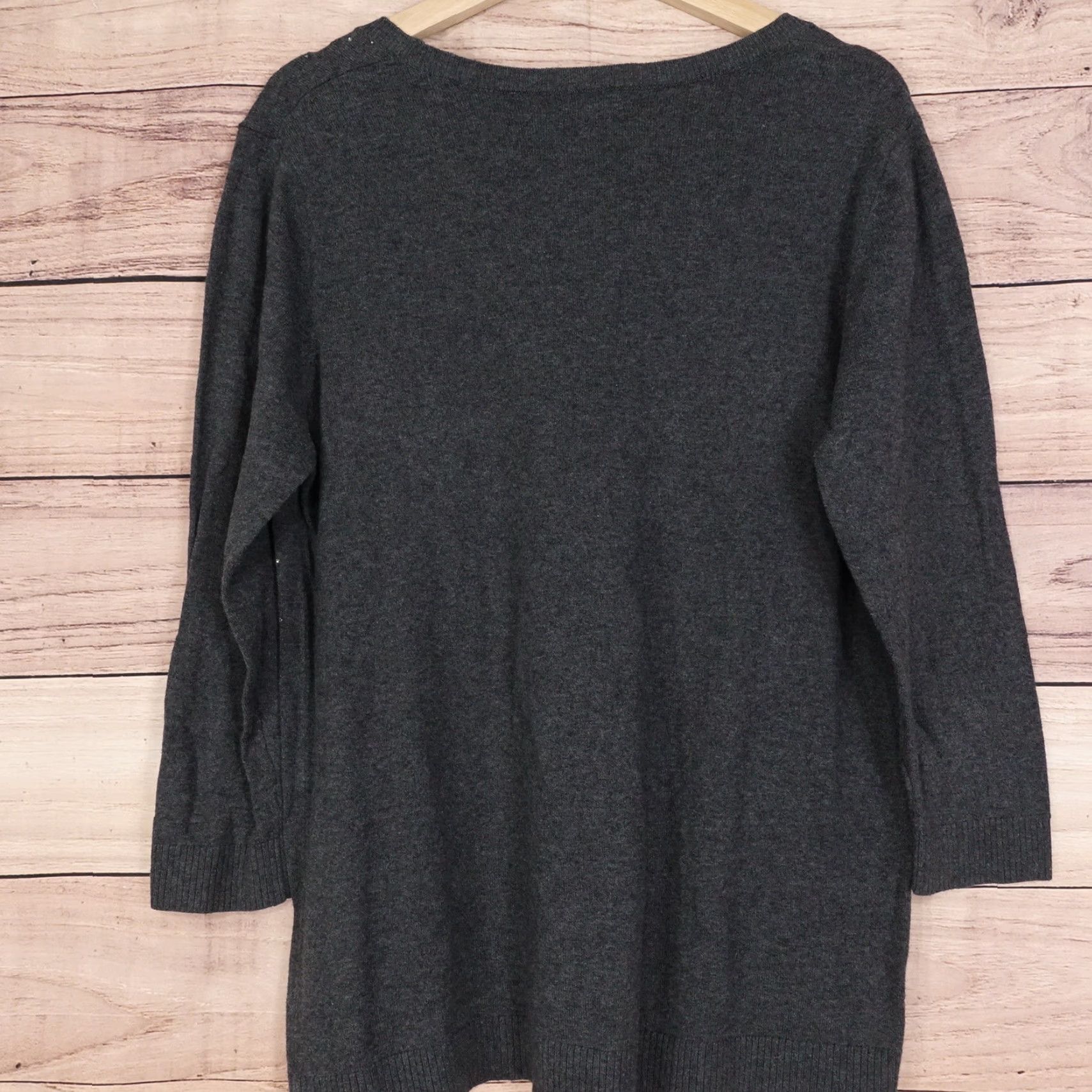 Gap VINTAGE Gap Women's Sweater Pullover XL Gray Casual 2010s Size XL / US 12-14 / IT 48-50 - 4 Thumbnail