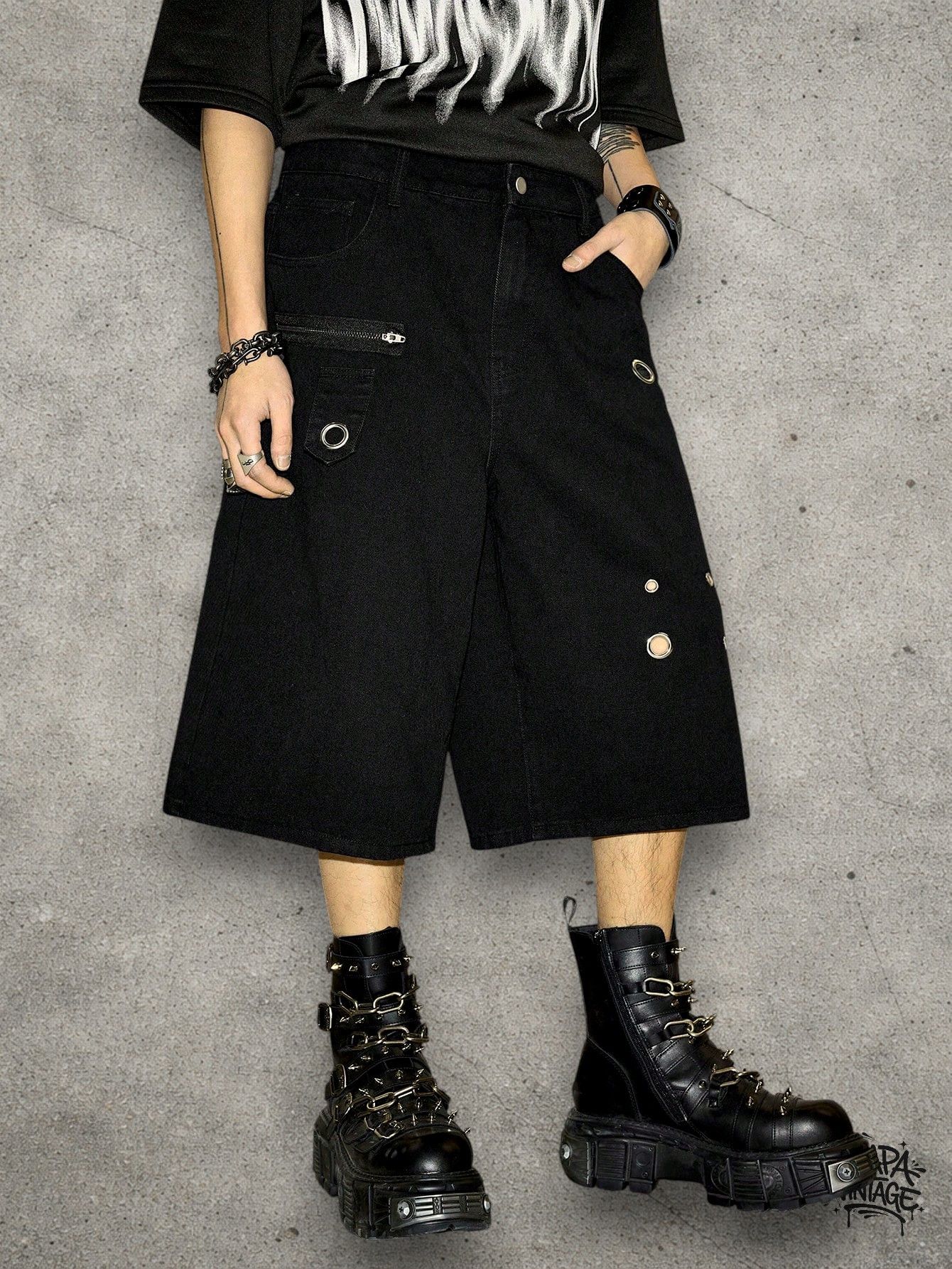 Japanese Brand Opium grunge shorts Size US 34 / EU 50 - 4 Thumbnail