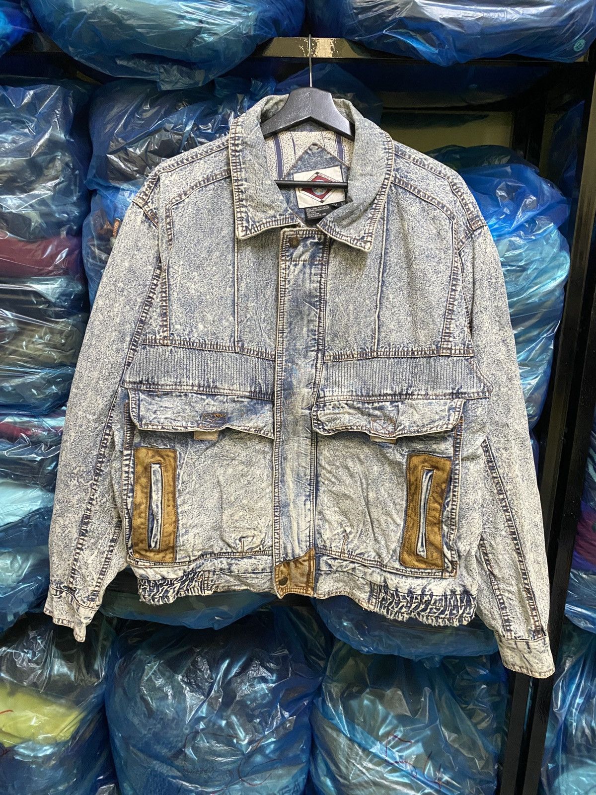 Vintage Vintage 90s Horizon Outer Wear Acid Wash Denim Jacket Size US M / EU 48-50 / 2 - 3 Thumbnail