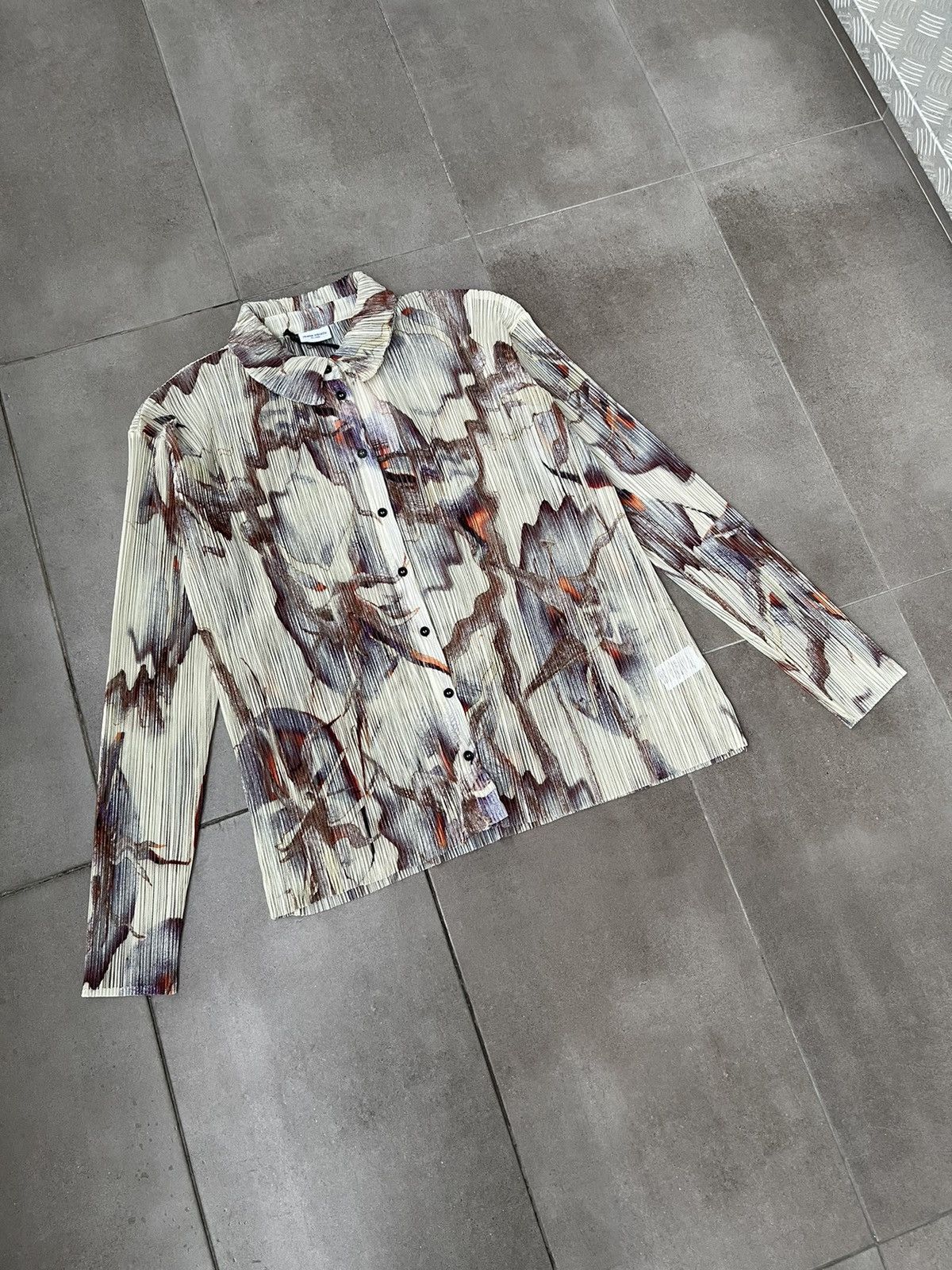 Henrik Vibskov !DS! AW23 Henrik Vibskov Gazpacho Mesh Plisse Shirt Size US S / EU 44-46 / 1 - 11 Thumbnail