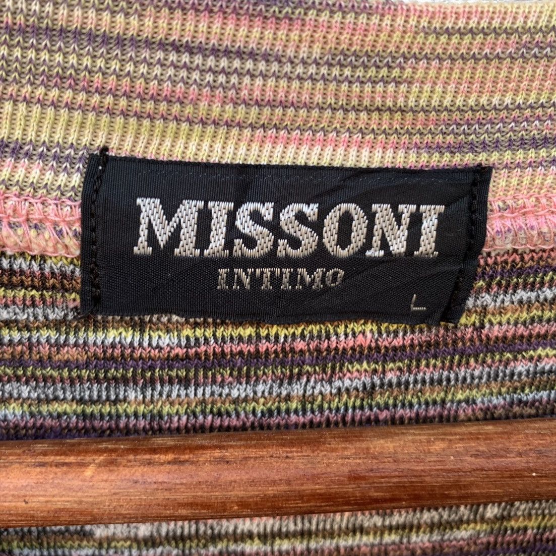Designer × Missoni × Vintage Missoni Striped Sweatshirt Multicolour Size US L / EU 52-54 / 3 - 8 Thumbnail
