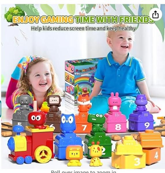 NBDN Nobrandedon Montessori Learning Train - Counting, Sorting, Puppets Size ONE SIZE - 1 Thumbnail