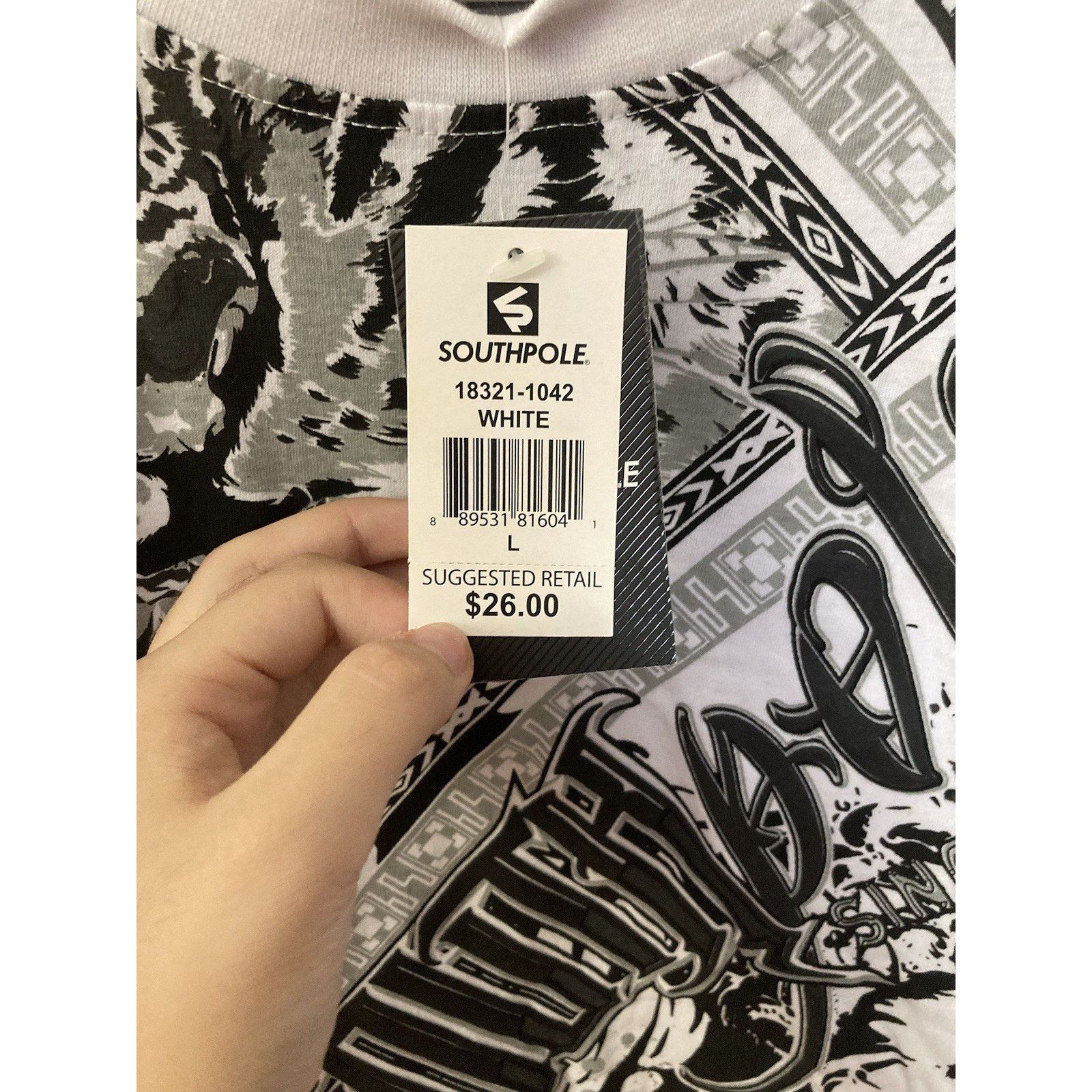Southpole NWT Southpole Tiger Print Graphic Tee L Streetwear Grunge Size US L / EU 52-54 / 3 - 4 Thumbnail