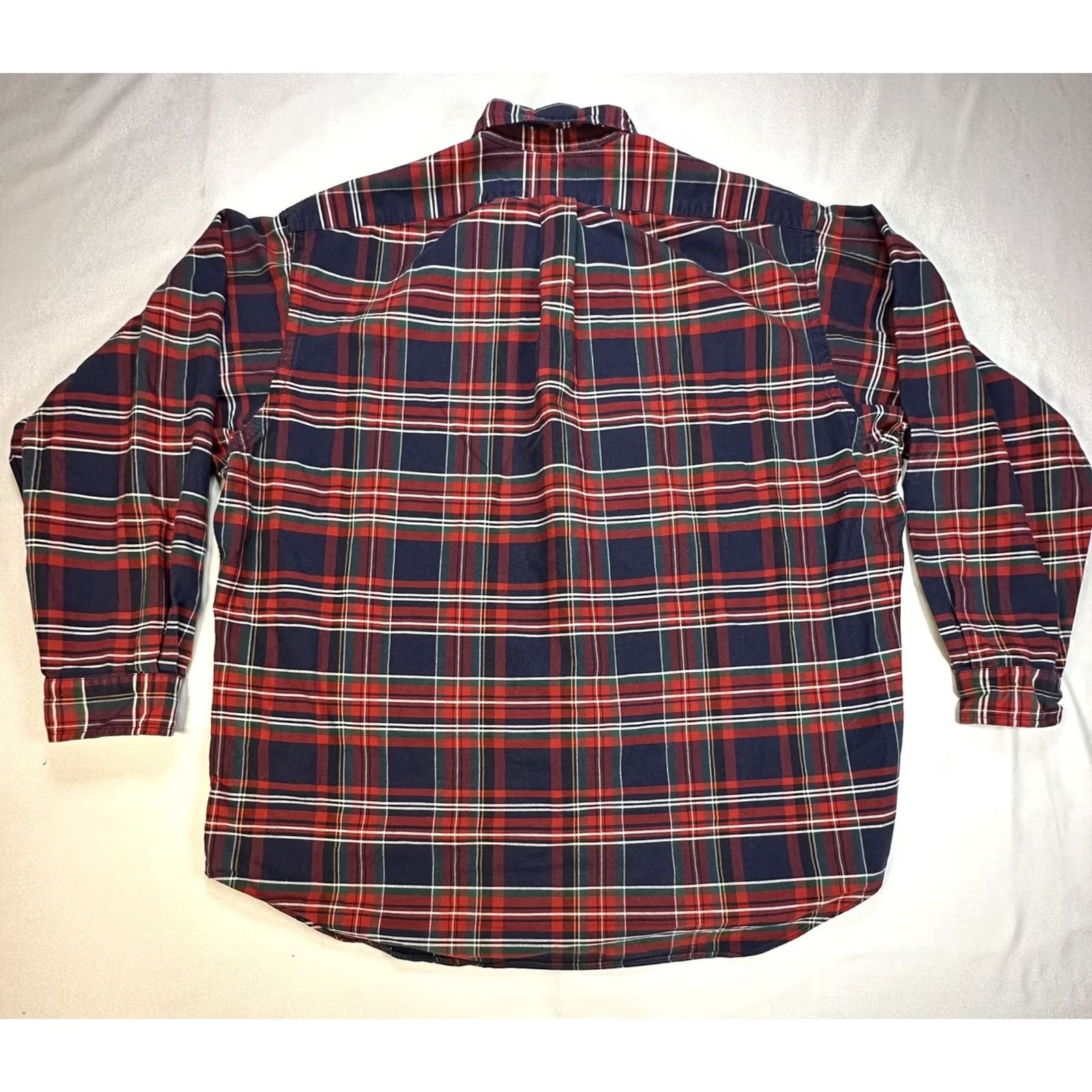 Ralph Lauren VINTAGE Ralph Lauren Shirt L Red Plaid Crest Logo Button-Up Men Size US L / EU 52-54 / 3 - 7 Thumbnail