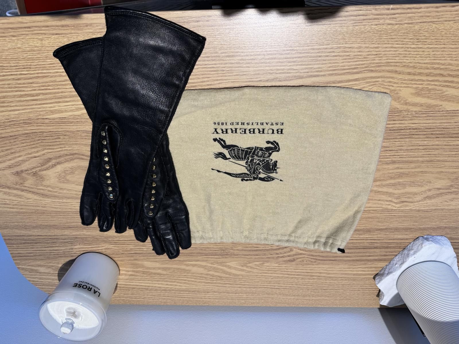 Burberry Burberry Prorsum Gold Studded Gloves Size ONE SIZE - 2 Thumbnail