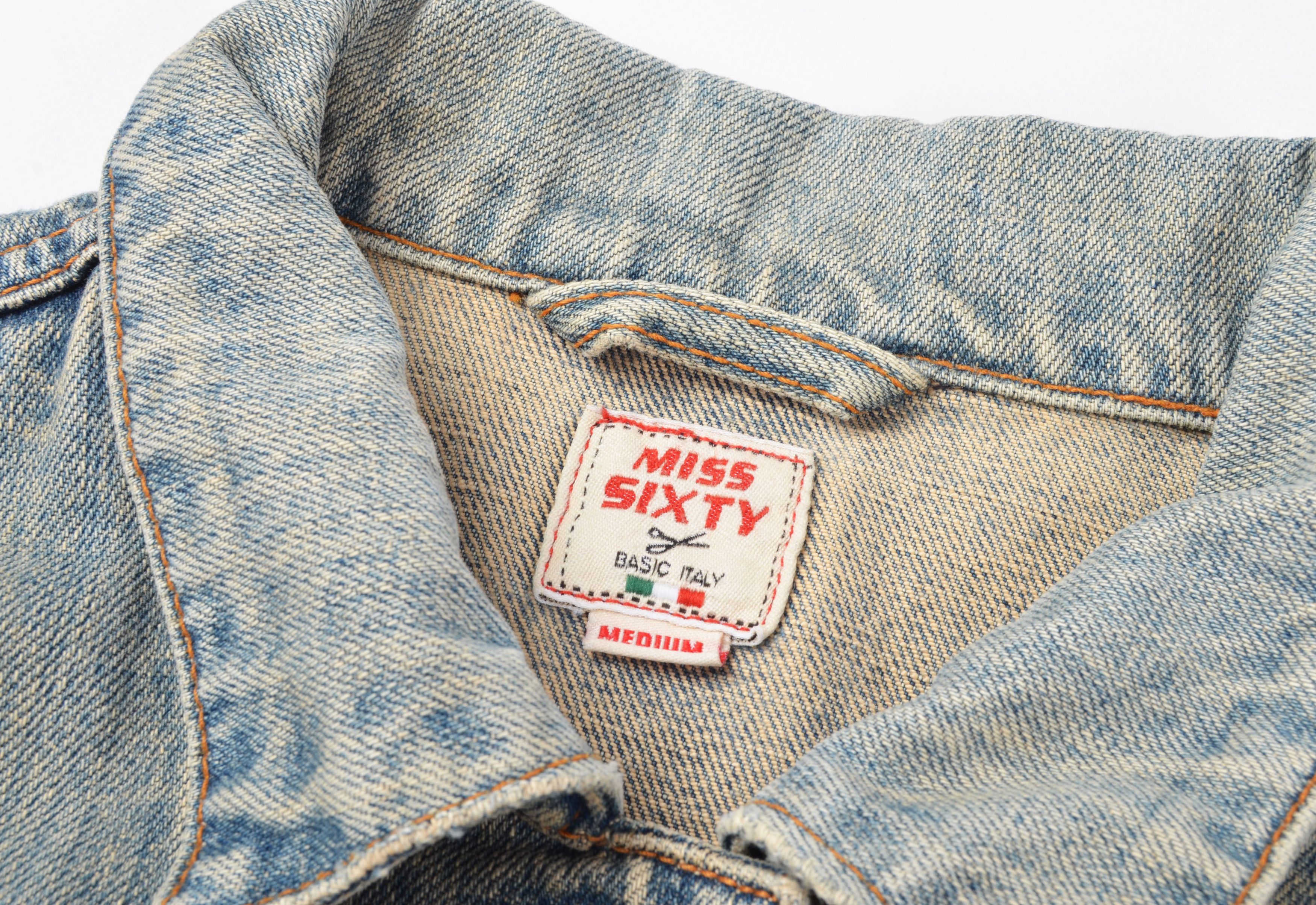 Miss Sixty Vintage Miss Sixty Y2K Blue Long Denim Jacket Size M / US 6-8 / IT 42-44 - 6 Thumbnail
