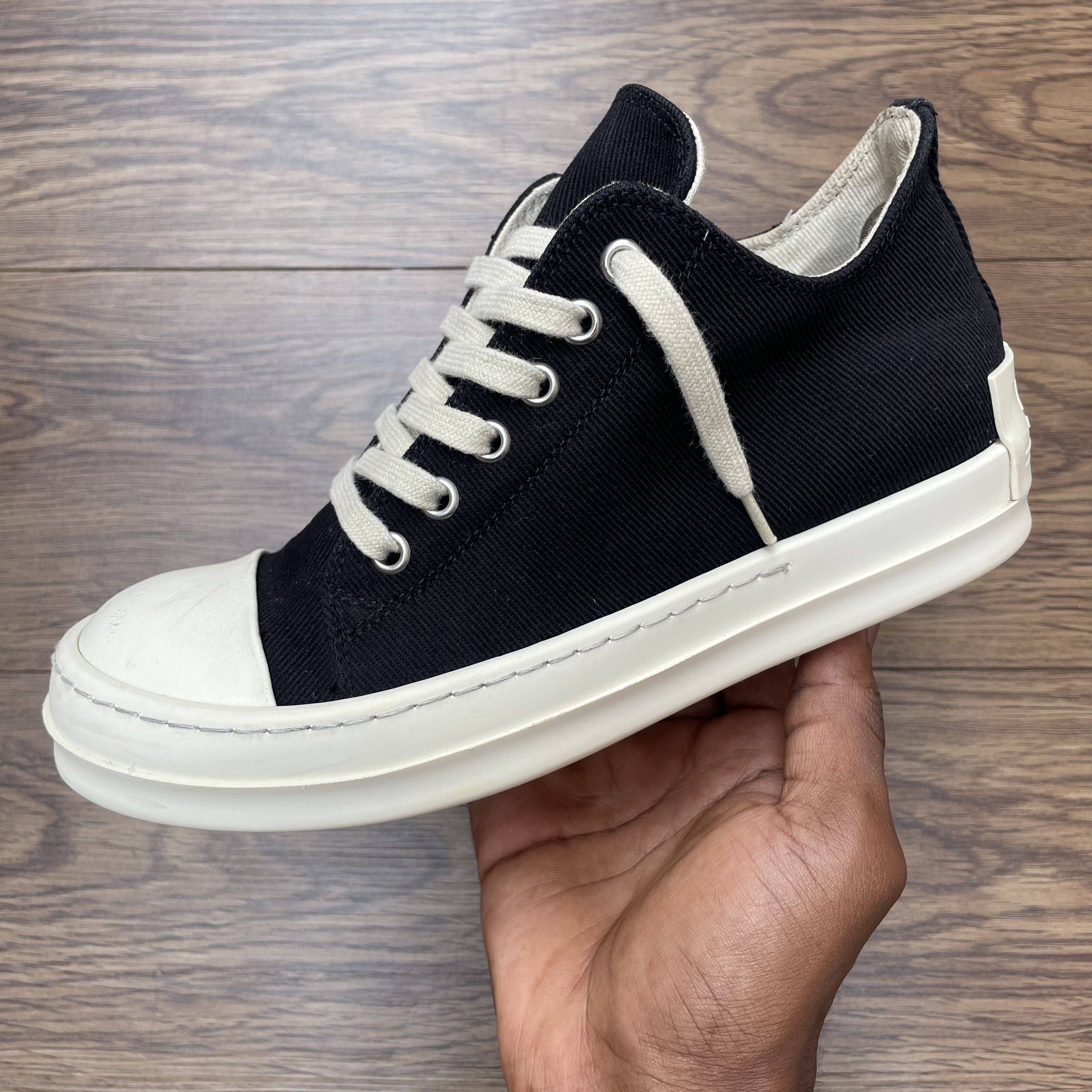 Rick Owens Drkshdw Rick Owens DRKSHDW License Plate Ramones Low Size US 6 / IT 36 - 7 Thumbnail